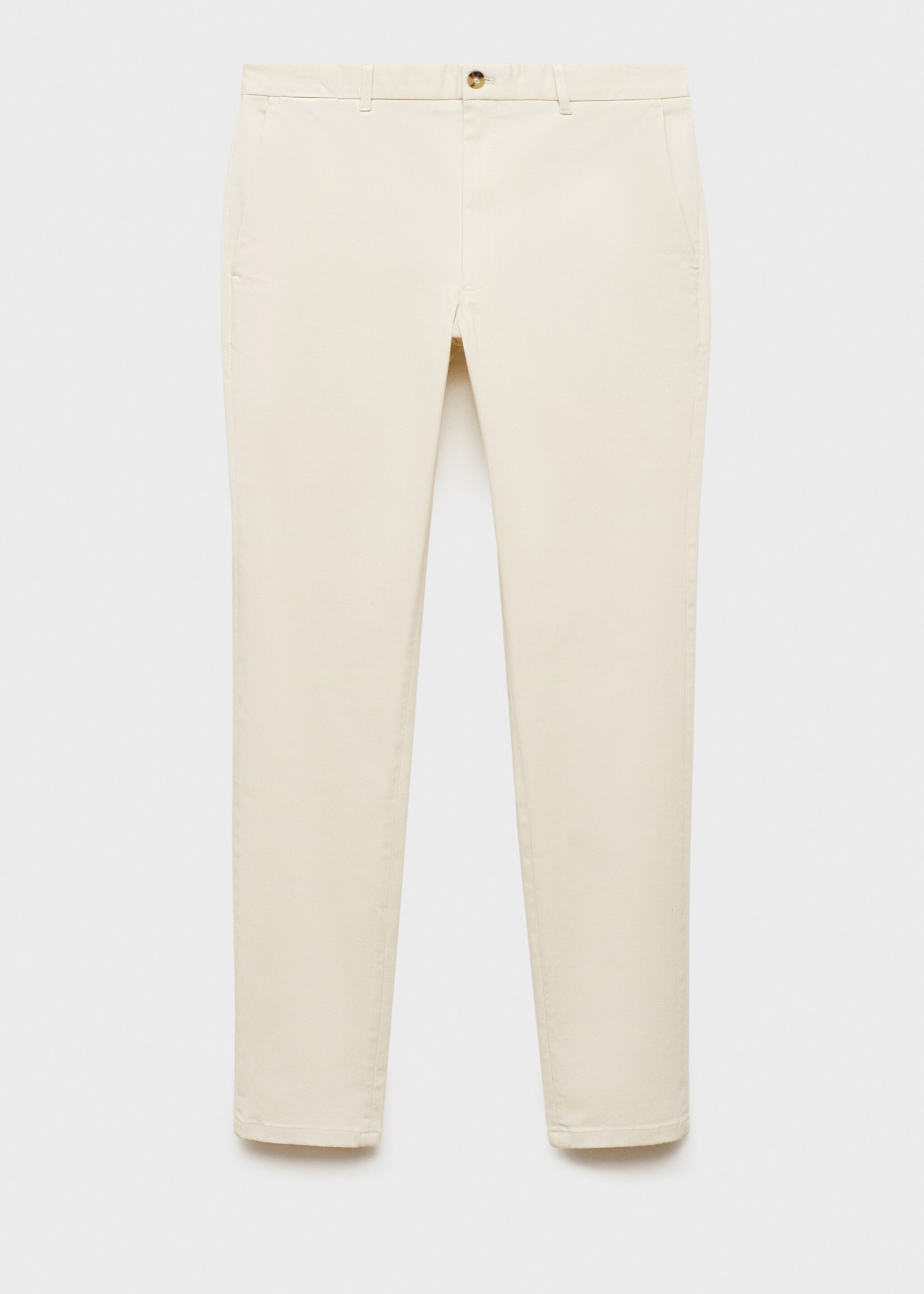 Slim-Fit-Chinohose Barna aus Serge - Artikel ohne Model, Ecru. Ref: 87052888-00.