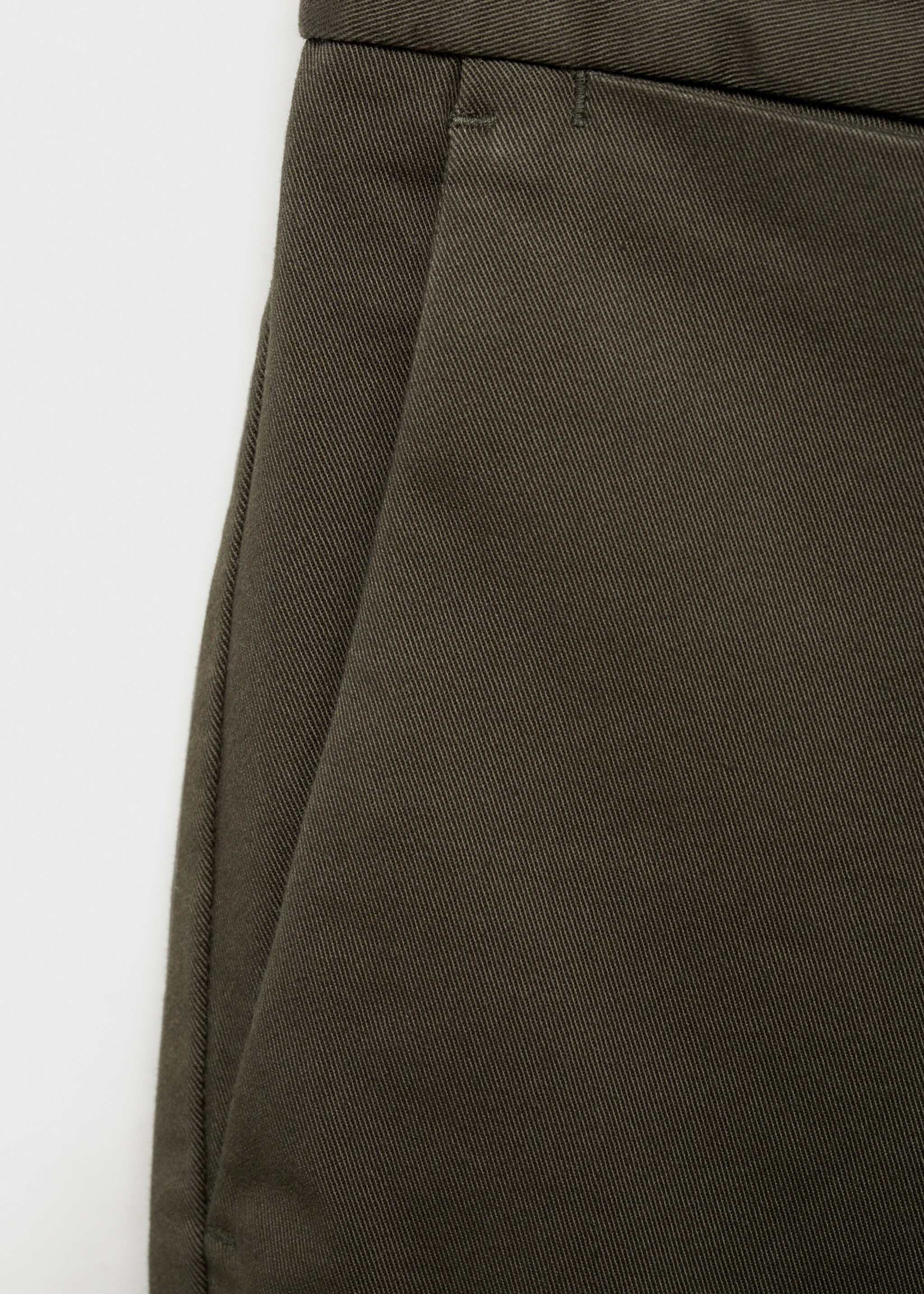 Barna slim-fit twill chino trousers - Details of the article 0, Khaki. Ref: 87052888-00.