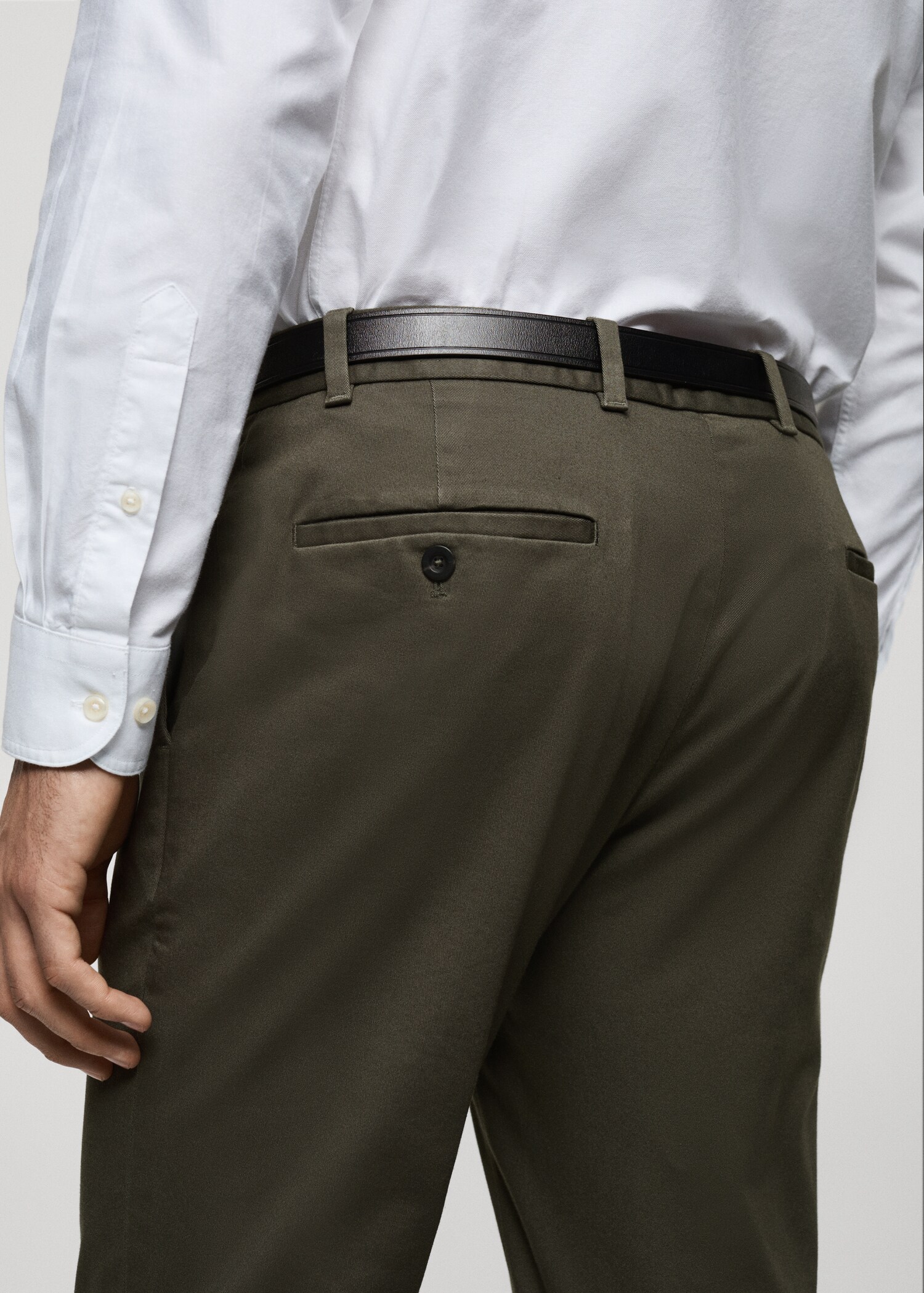 Keprové kalhoty Barna slim fit stylu chino - Detail zboží 6