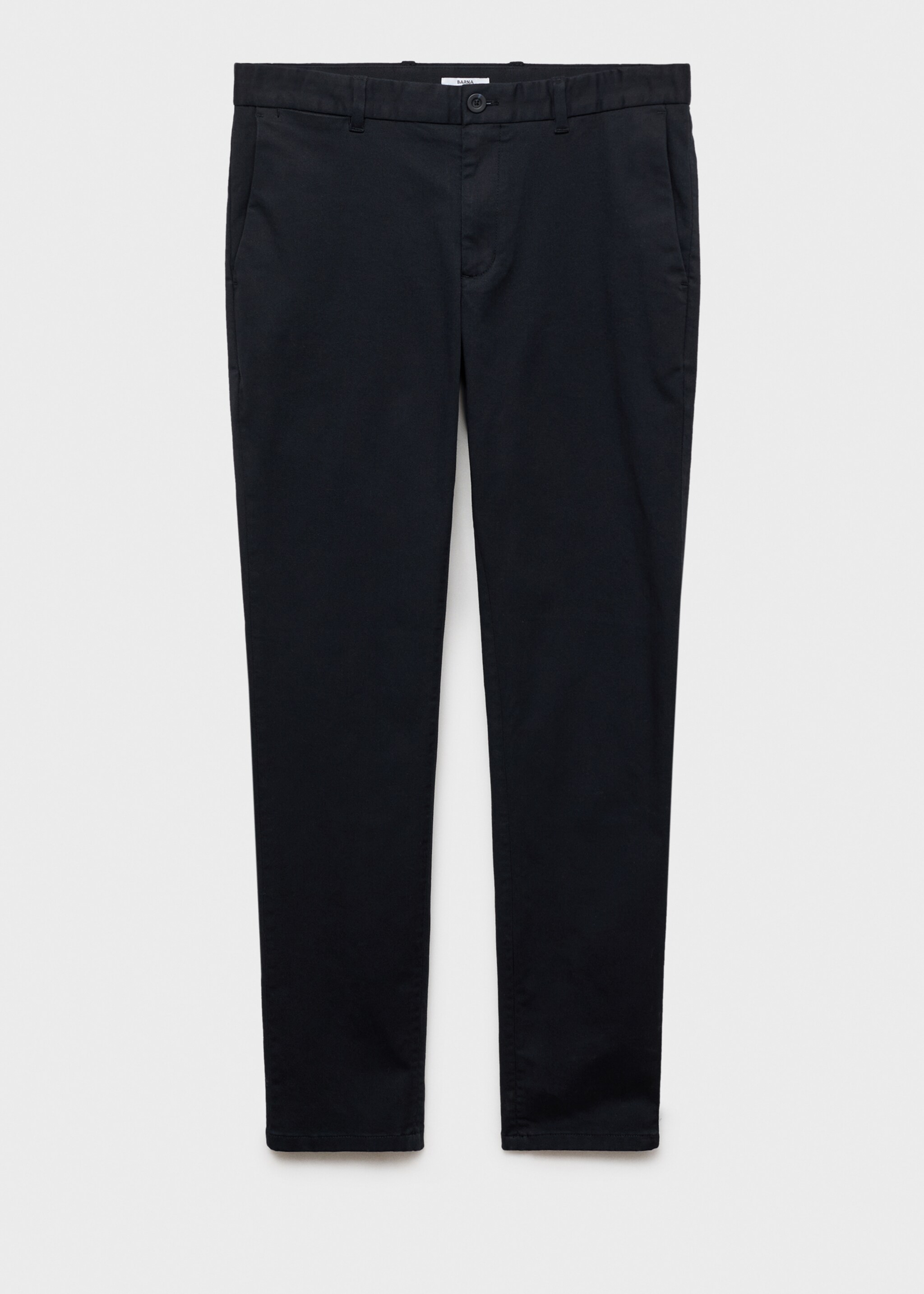 Barna slim-fit twill chino trousers - Article without model, Dark Navy. Ref: 87052888-00.