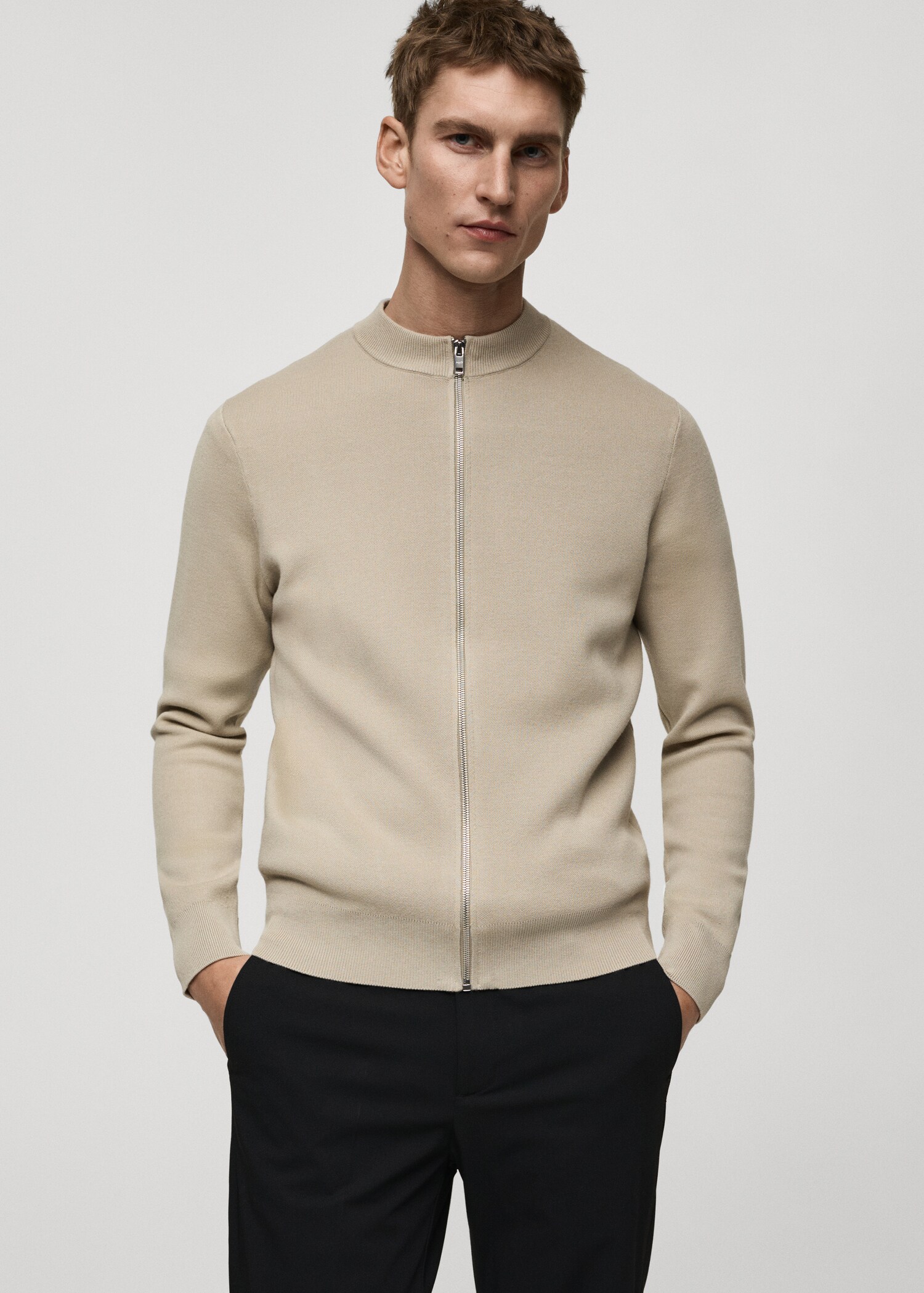 Zipped knit cardigan - Details of the article 4