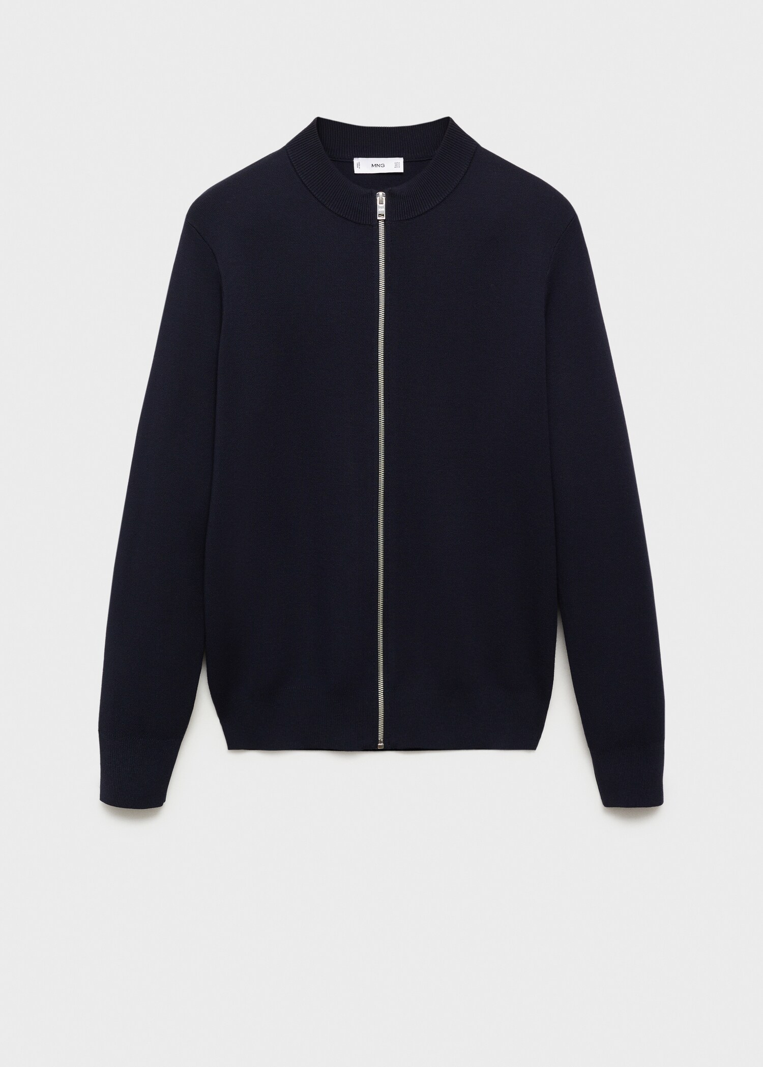 Zipped knit cardigan - Article without model