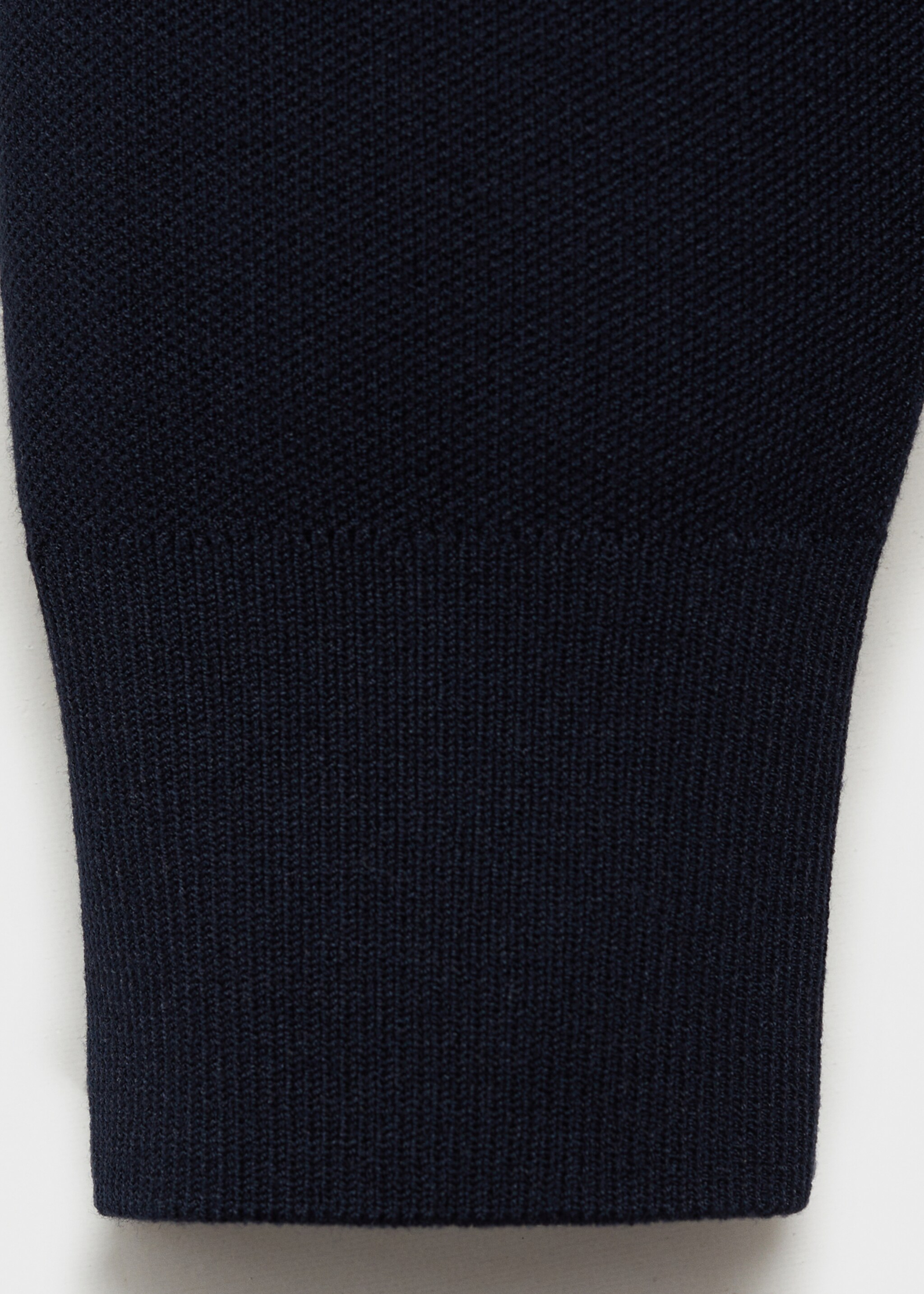Zipped knit cardigan - Details of the article 0, Dark Navy. Ref: 87052890-00.