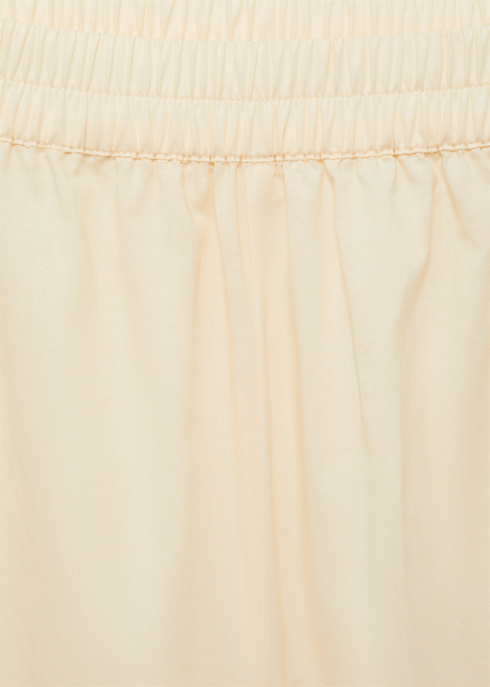 Garment-washed cotton trousers - Details of the article 0, Vanilla. Ref: 87052896-00.