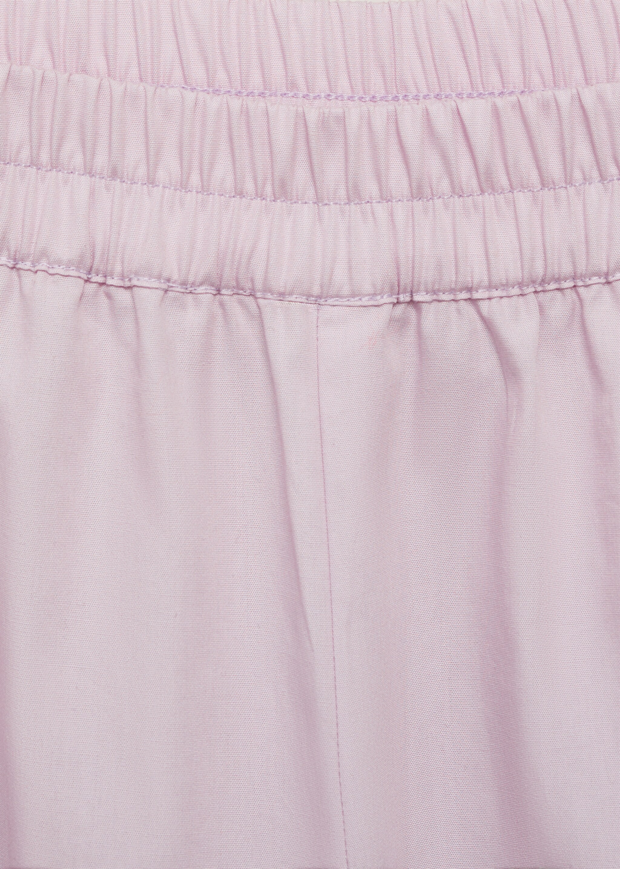 Garment-washed cotton trousers - Details of the article 0, Lilac. Ref: 87052896-00.