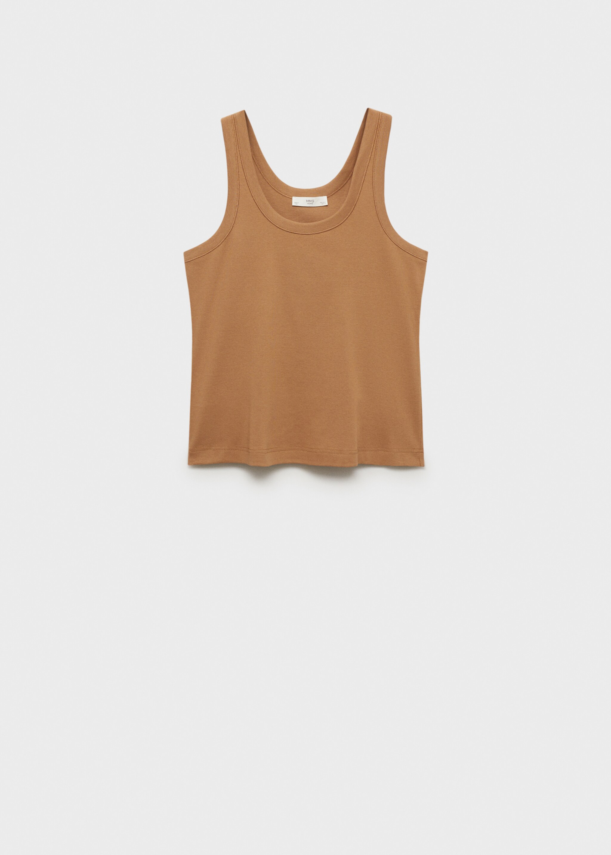 Tričko na ramínka 100% bavlna - Zboží bez modelu, Hořčice. Ref: 87052900-00.