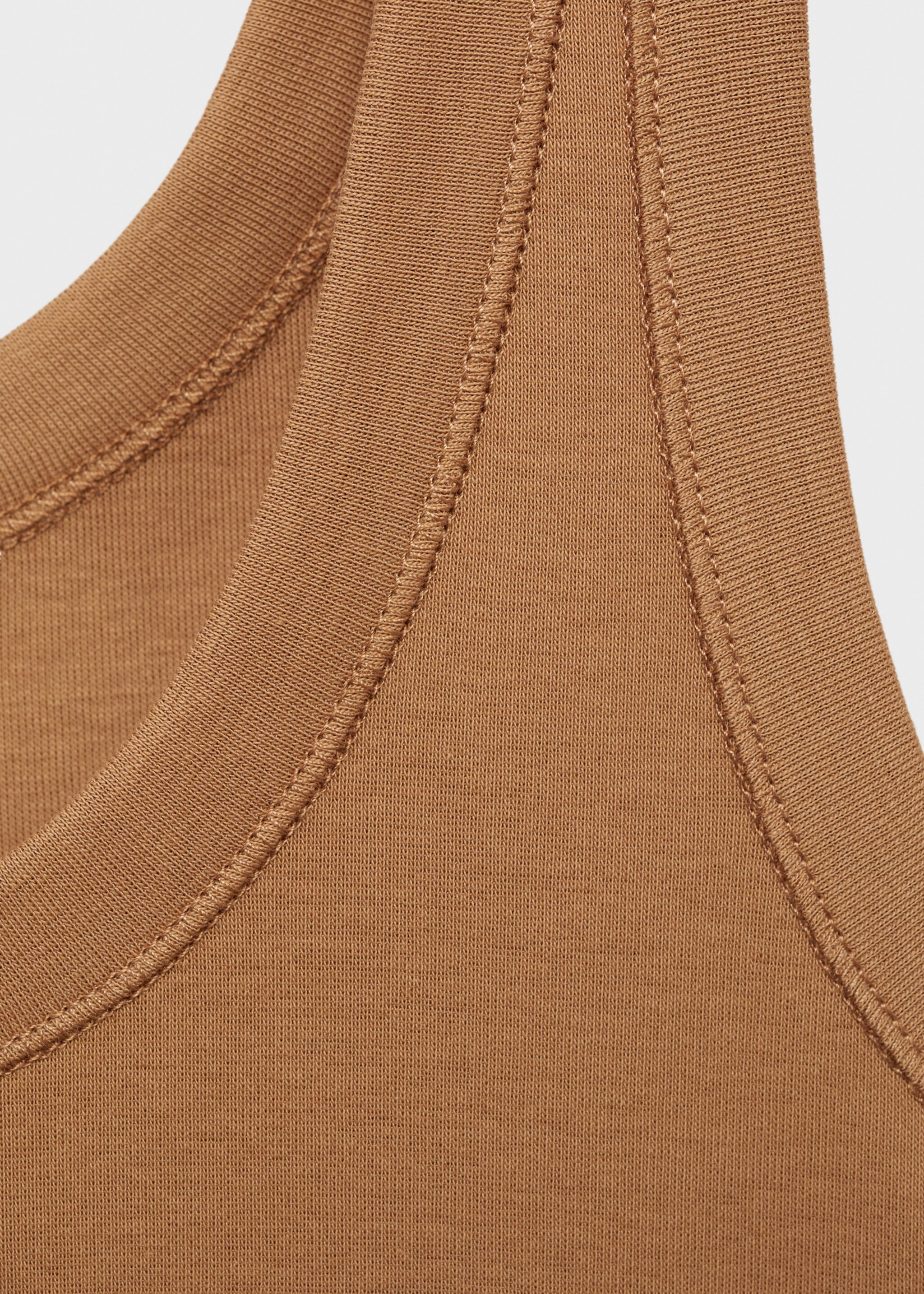 Tričko na ramínka 100% bavlna - Detail zboží 8, Hořčice. Ref: 87052900-00.