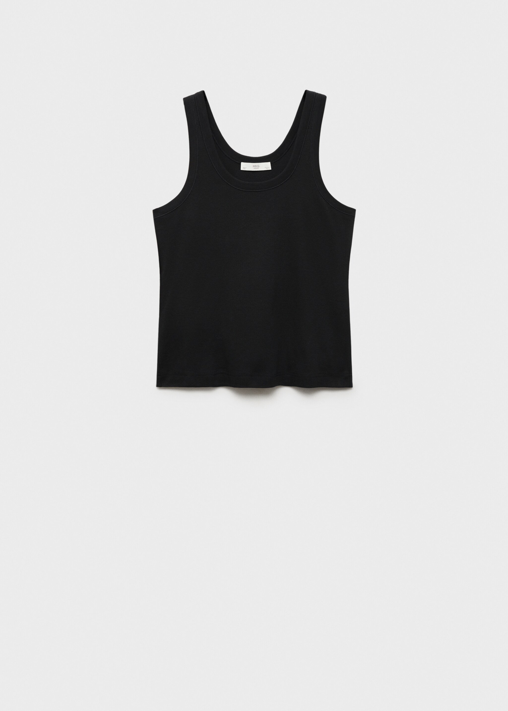 Top pyjamas cotton suspenders - Article without model, Black. Ref: 87052900-00.