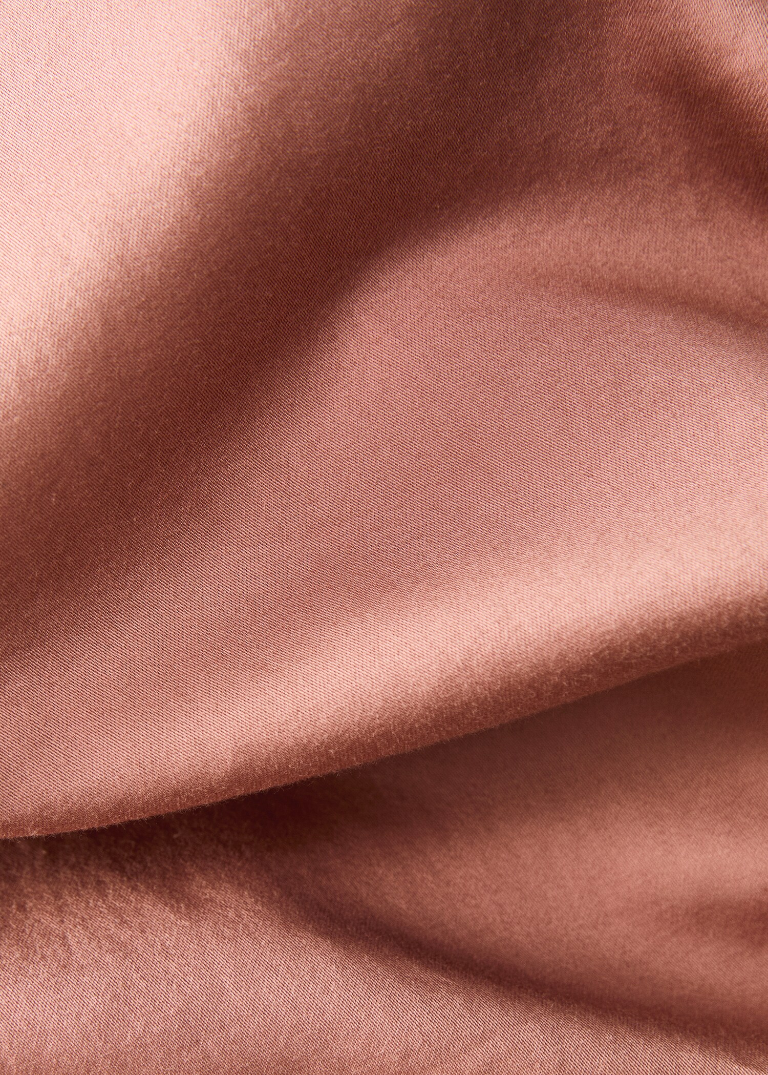 Washed cotton satin fitted sheet King bed - Details of the article 2