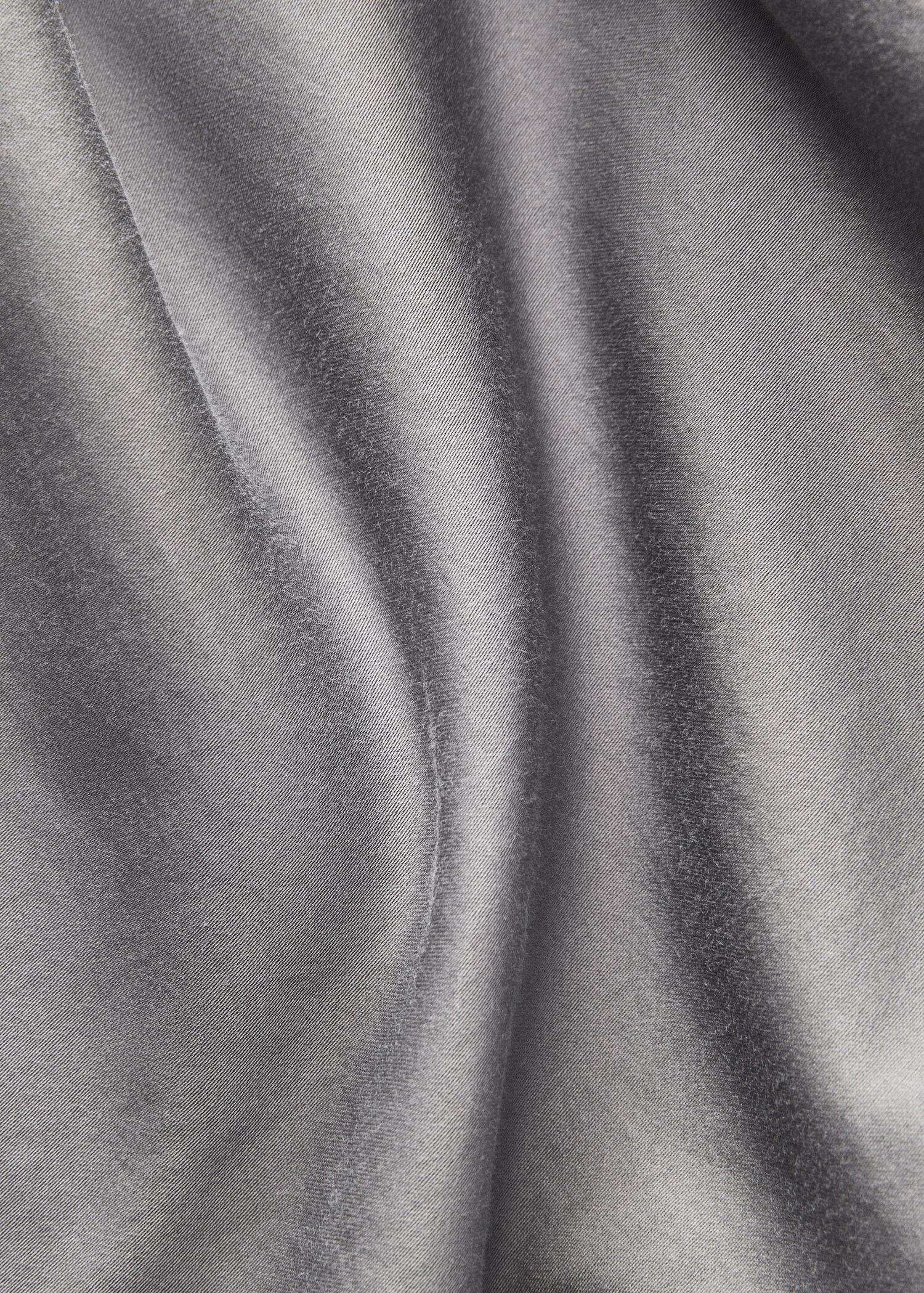 Washed cotton satin fitted sheet King bed - Details of the article 2