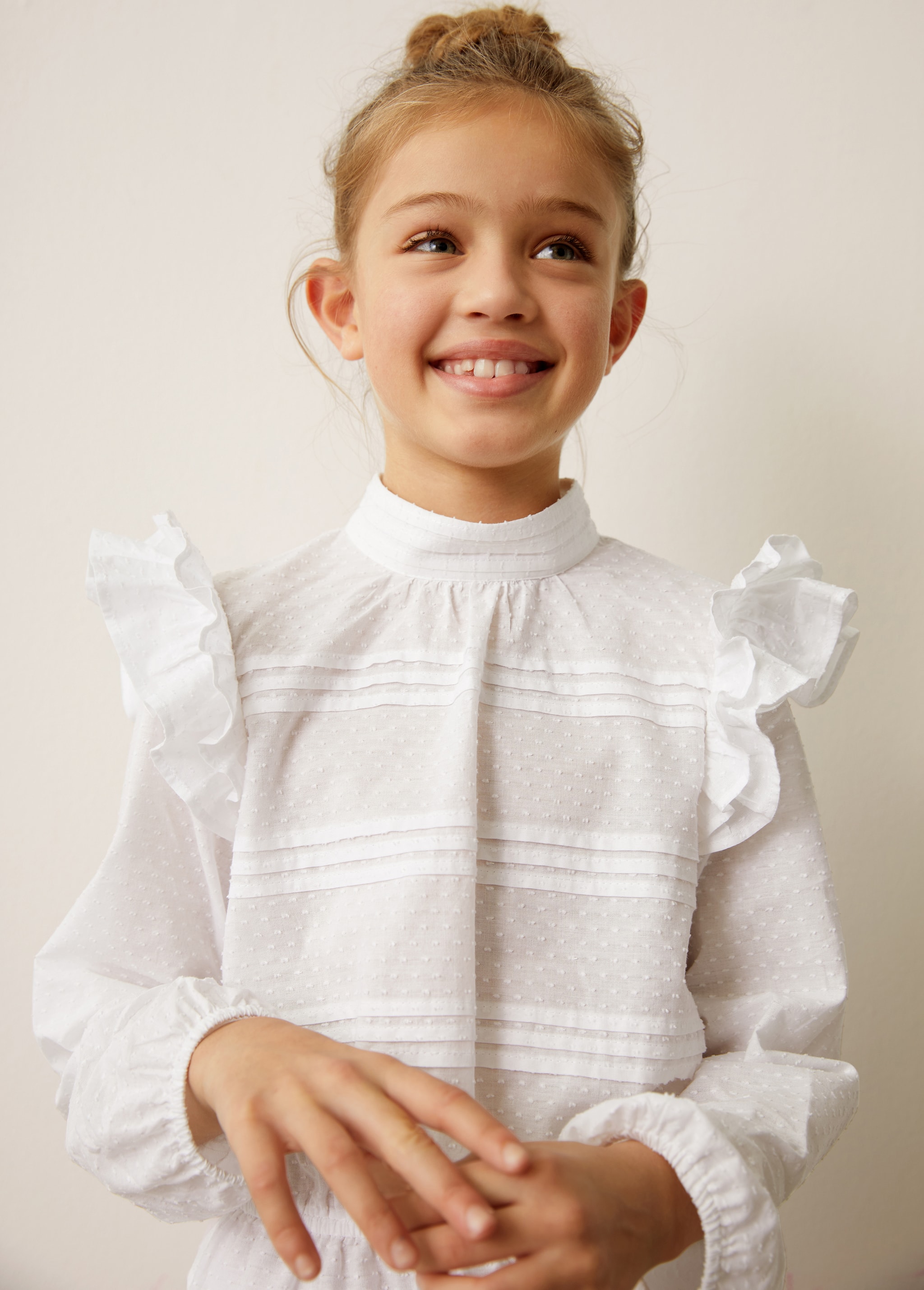 Ruffled plumeti blouse - Details of the article 5