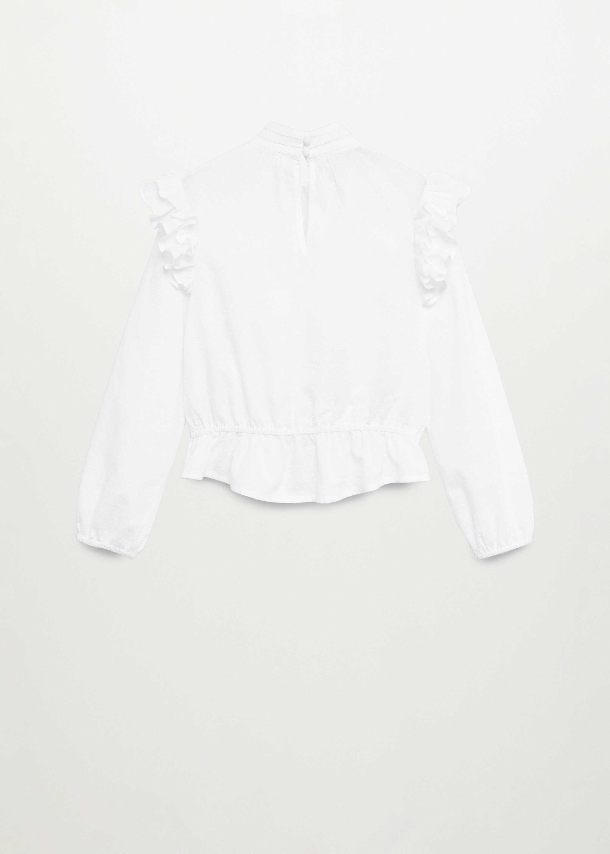 Ruffled plumeti blouse - Reverse of the article