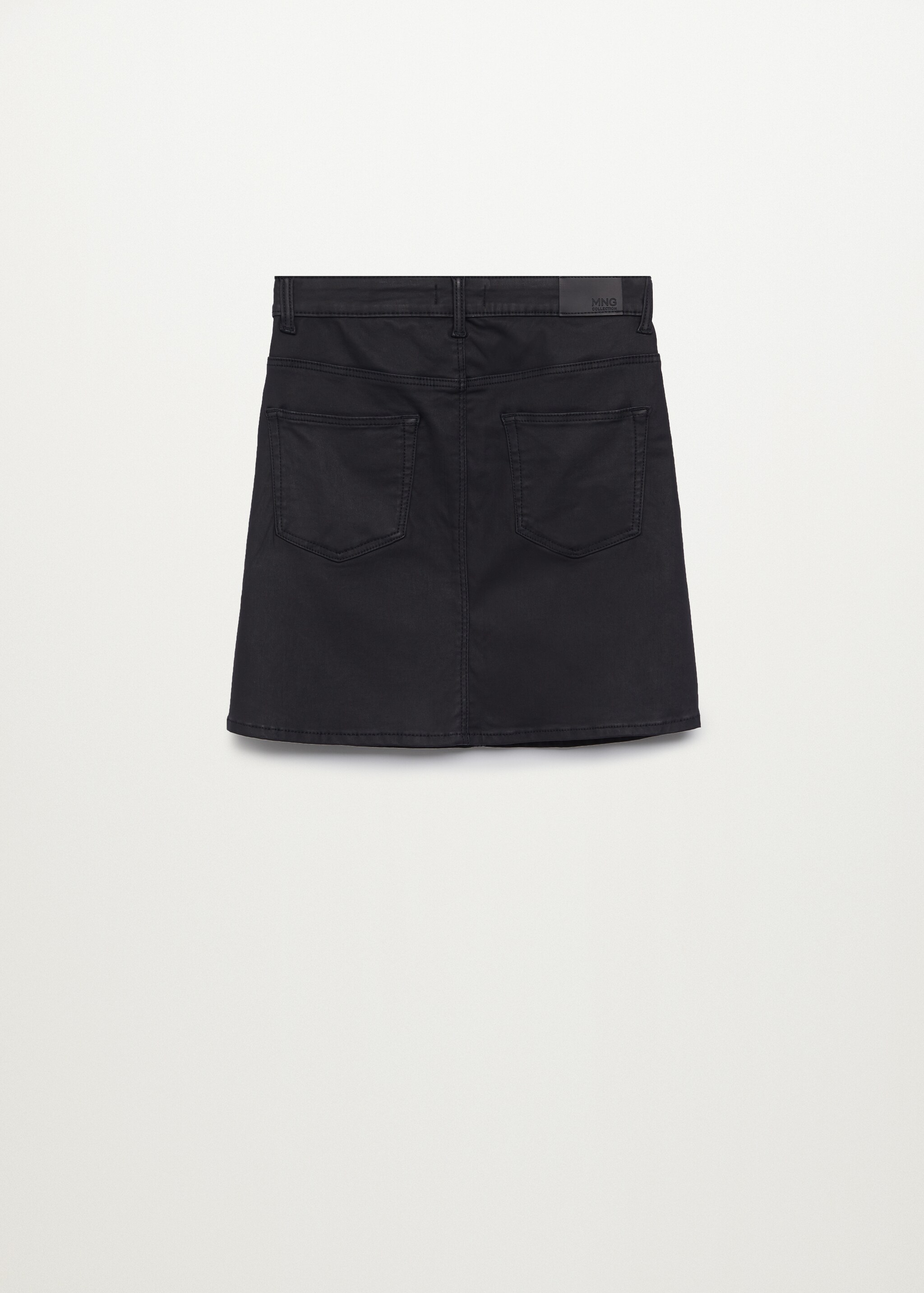 Falda denim encerada - Reverso del artículo