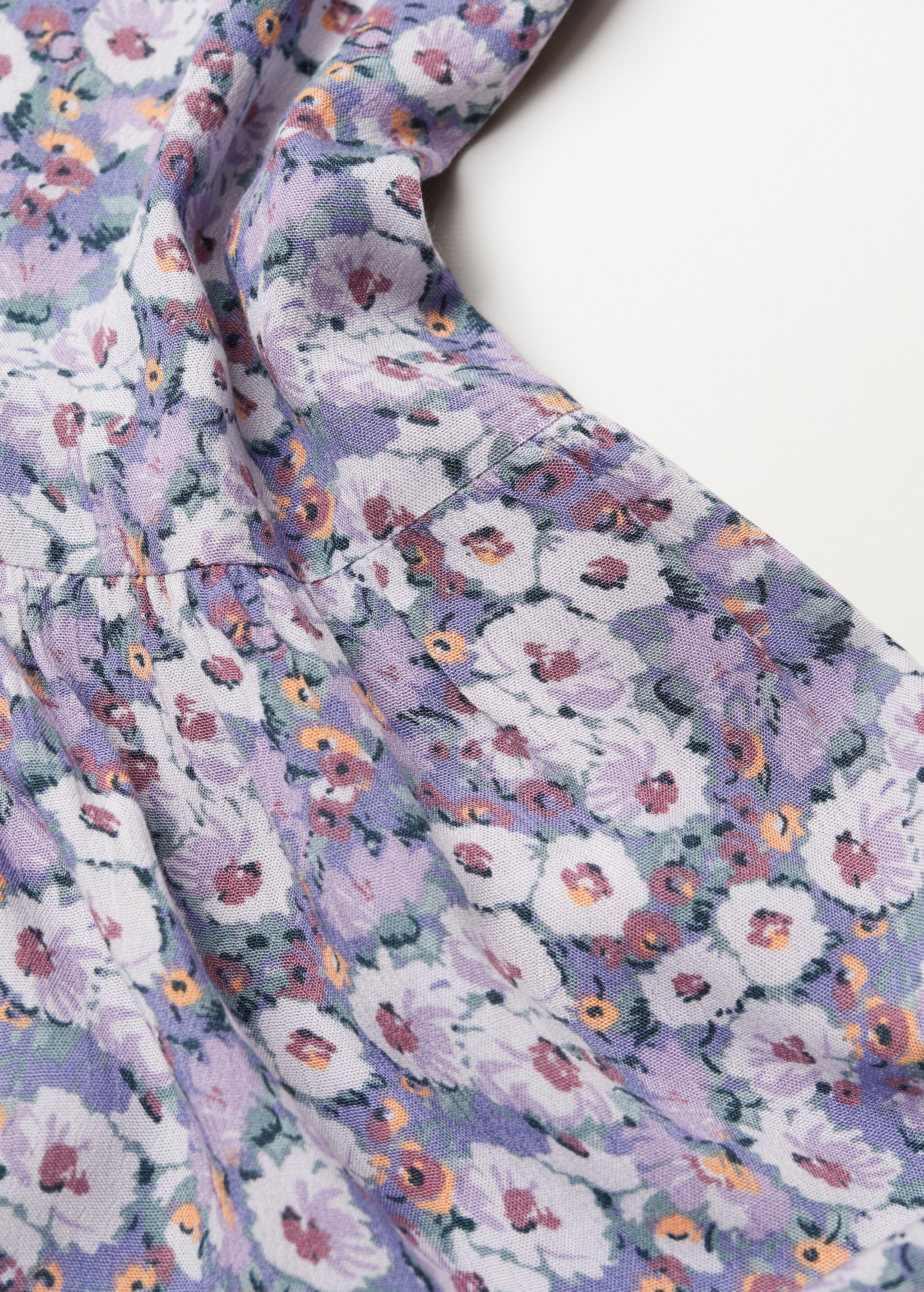 Vestido acampanado estampado flores - Detalle del artículo 8