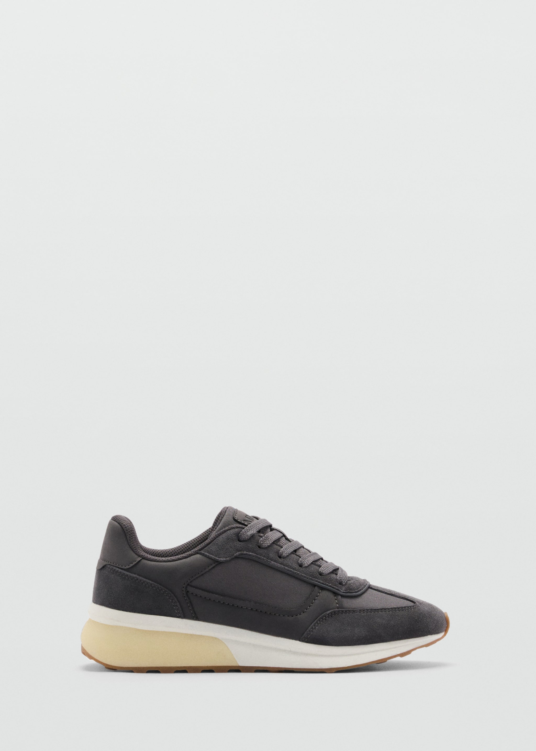 Leather mixed sneakers - Article without model, Grey. Ref: 87053269-00.