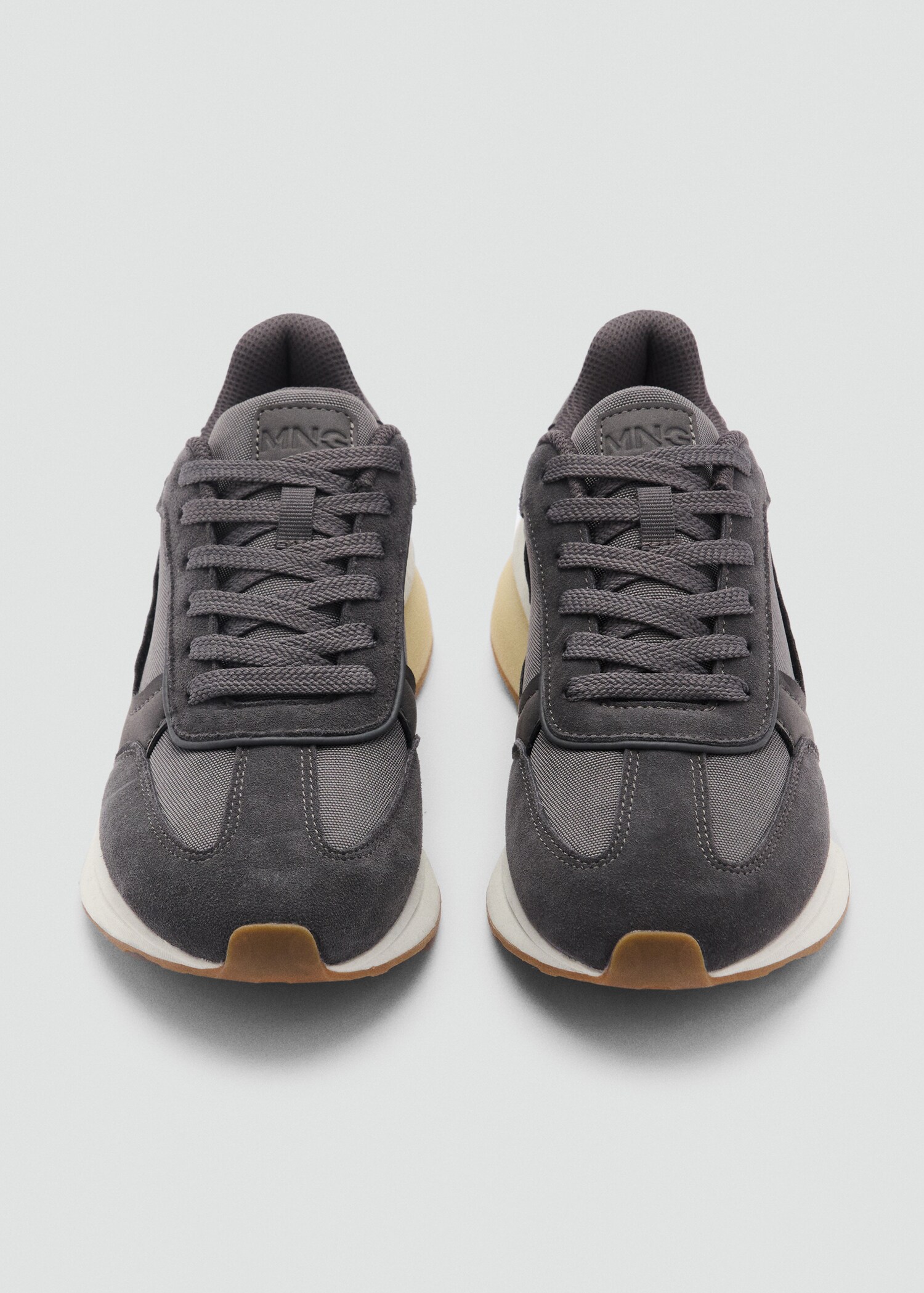 Leather mixed sneakers - Details of the article 1