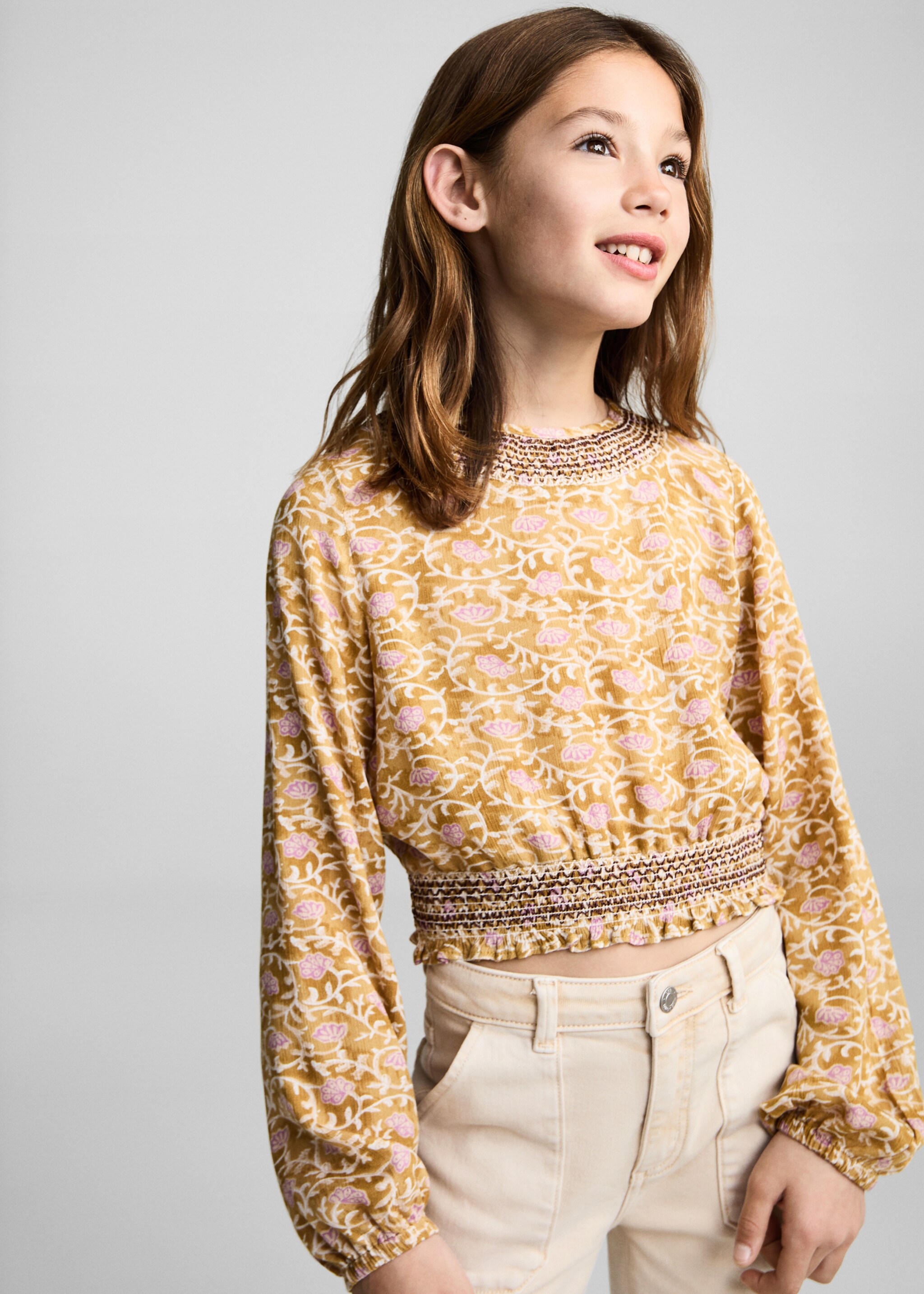 Utility pocket jeans - Medium plane, Ecru. Ref: 87053270-00.