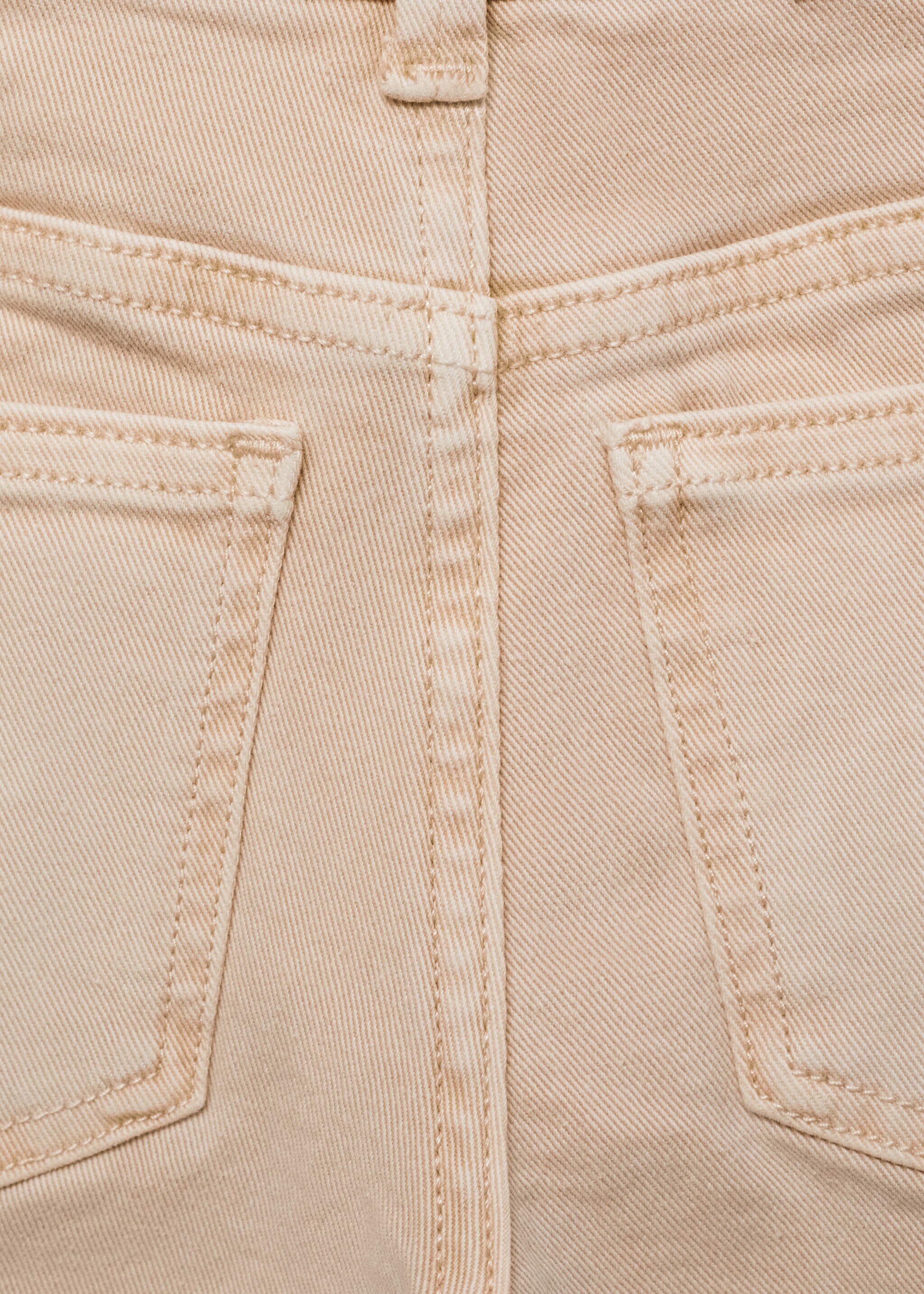 Utility pocket jeans - Details of the article 0, Ecru. Ref: 87053270-00.
