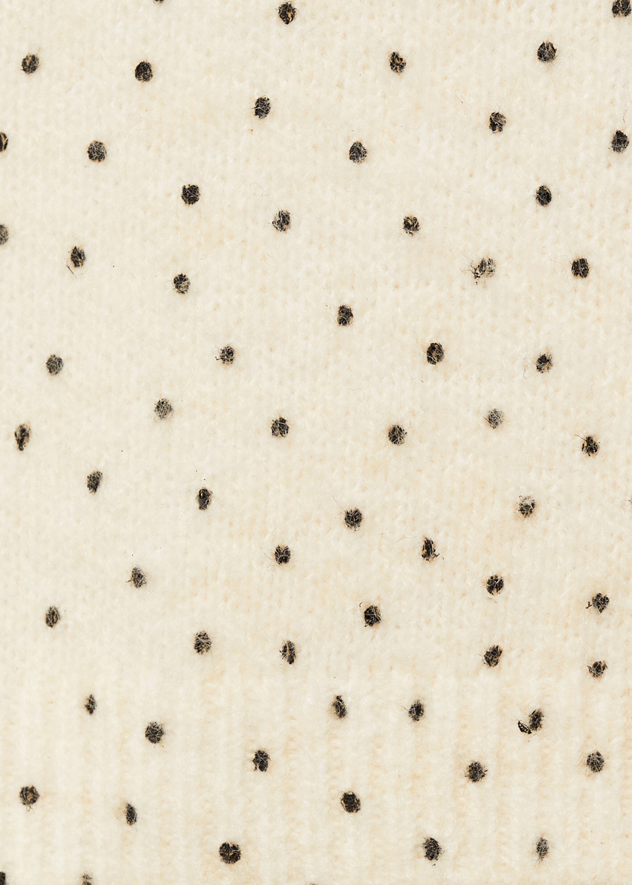 Polka-dot knitted sweater - Details of the article 0, Ecru. Ref: 87053271-00.