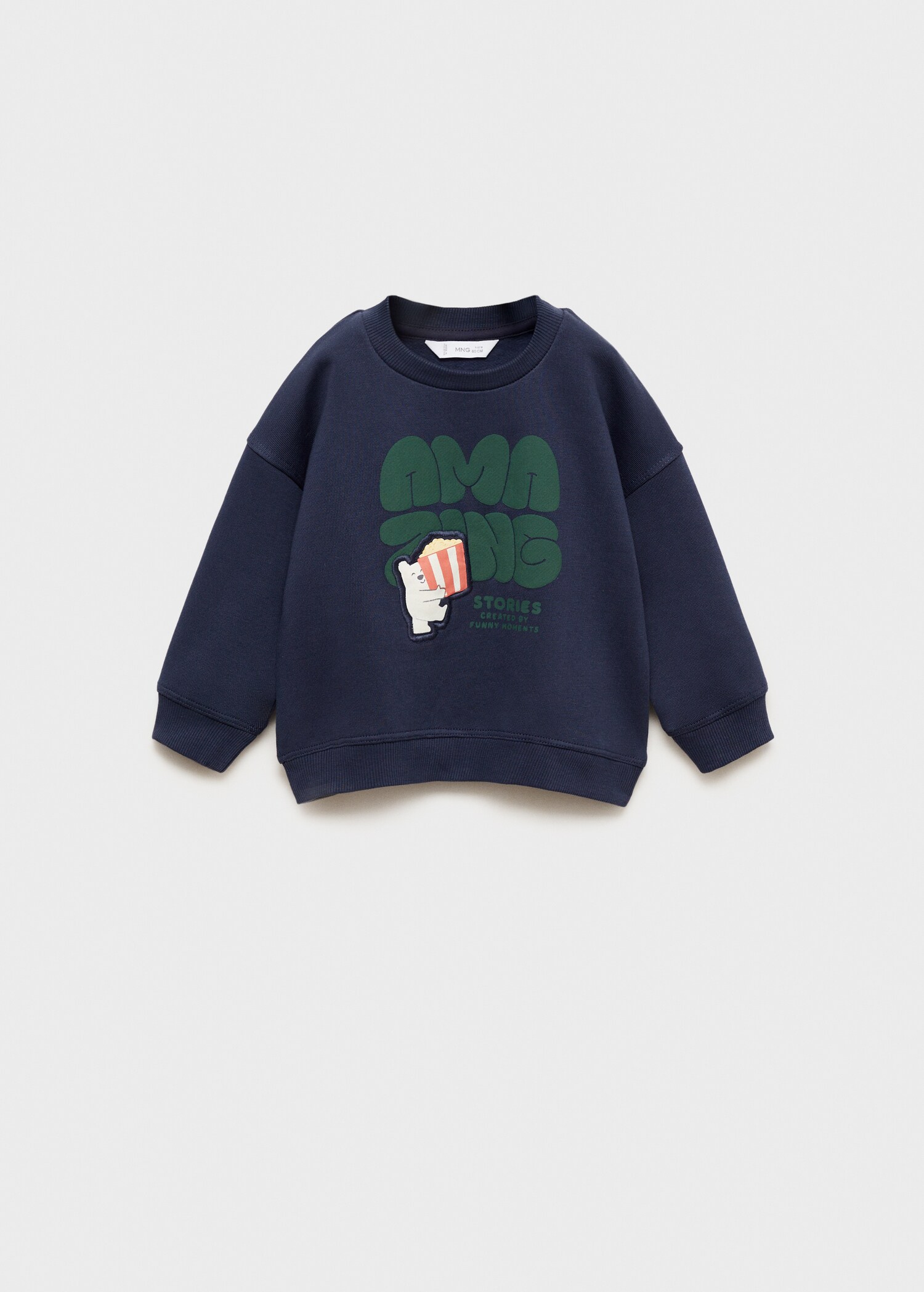 Sweat-shirt imprimé relief - Article sans modèle