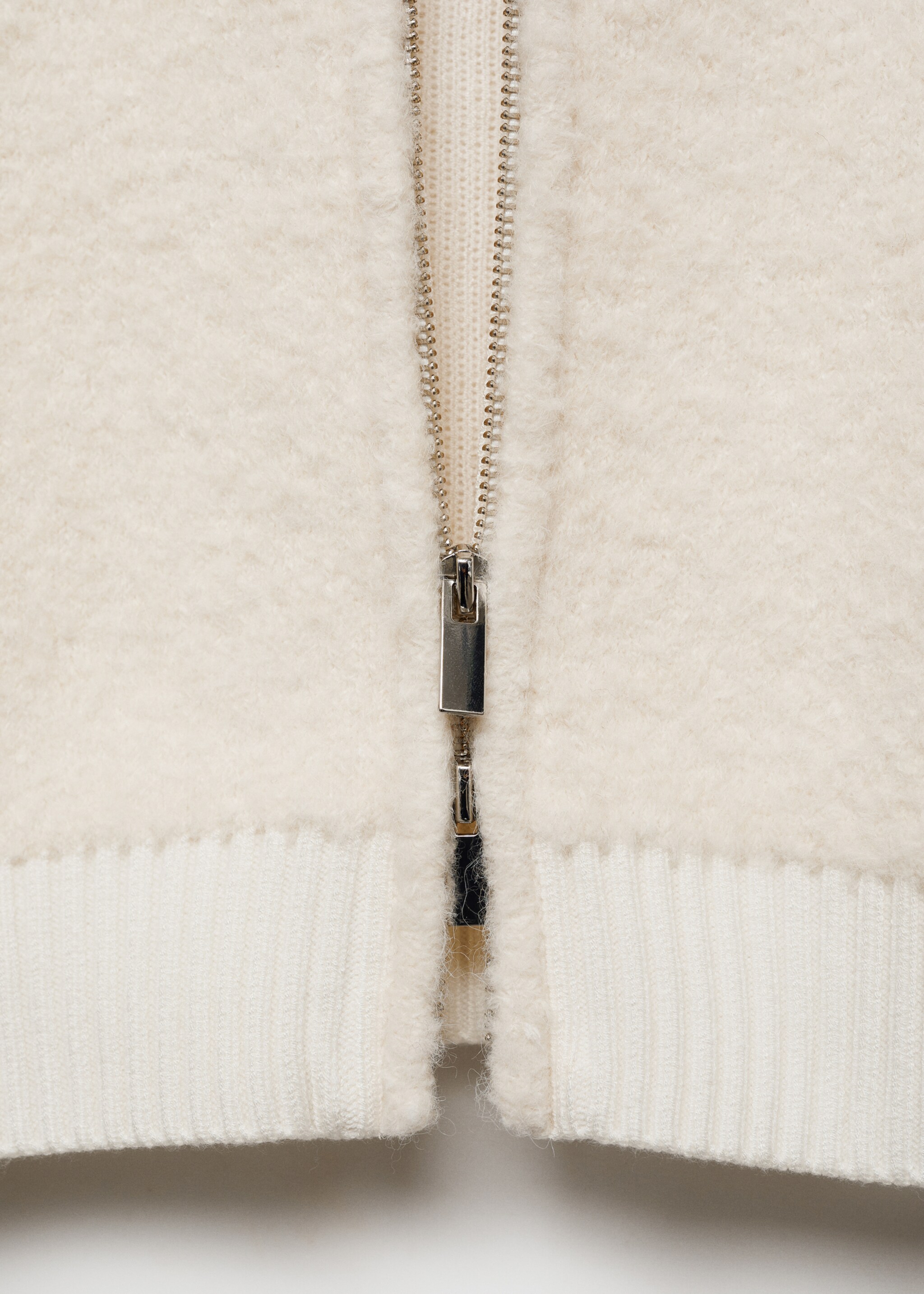 Bouclé wool-blend jacket - Details of the article 0, Ecru. Ref: 87053273-00.