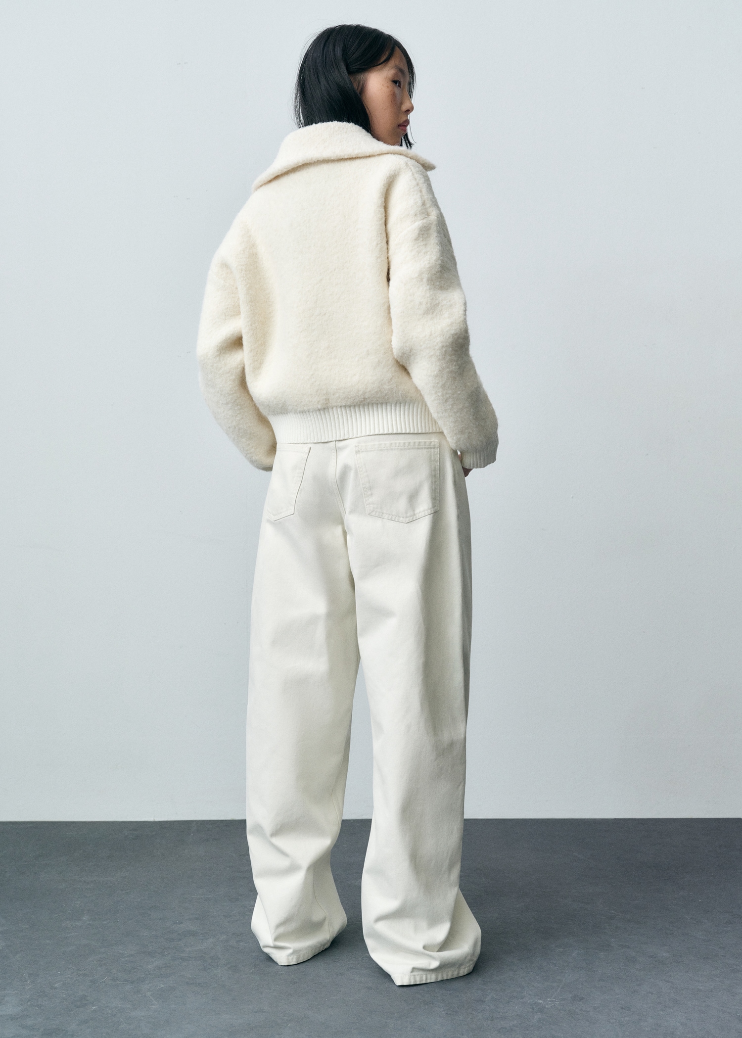 Bouclé wool-blend jacket - Reverse of the article