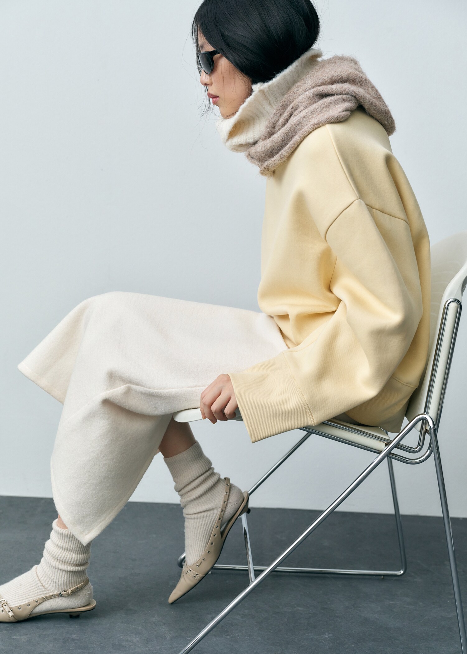 Katoenen oversized sweatshirt - Detail van het artikel 6