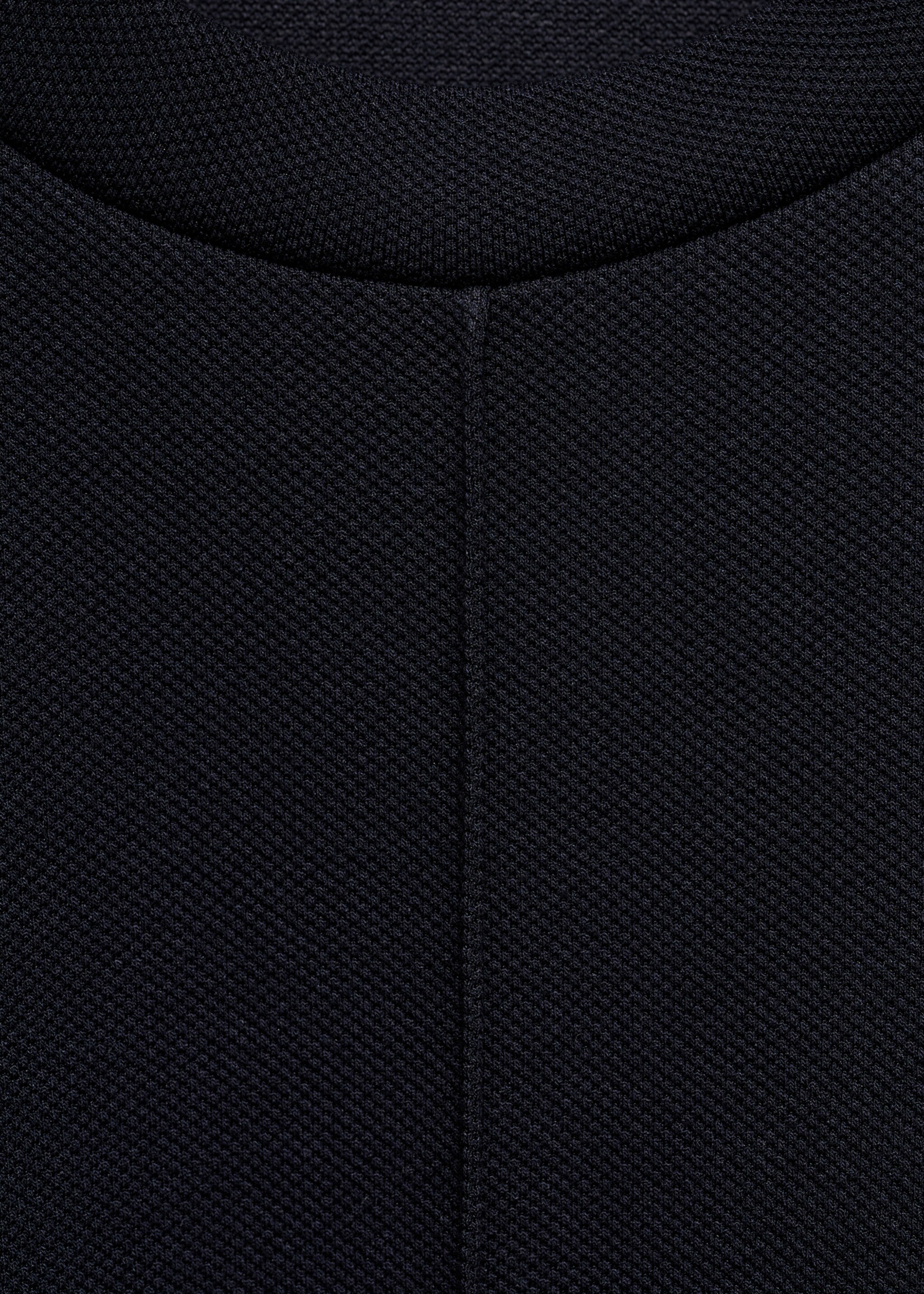 Rundhals-Sweatshirt mit Nahtdetail - Detail des Artikels 8, Dunkles Marineblau. Ref: 87053281-00.