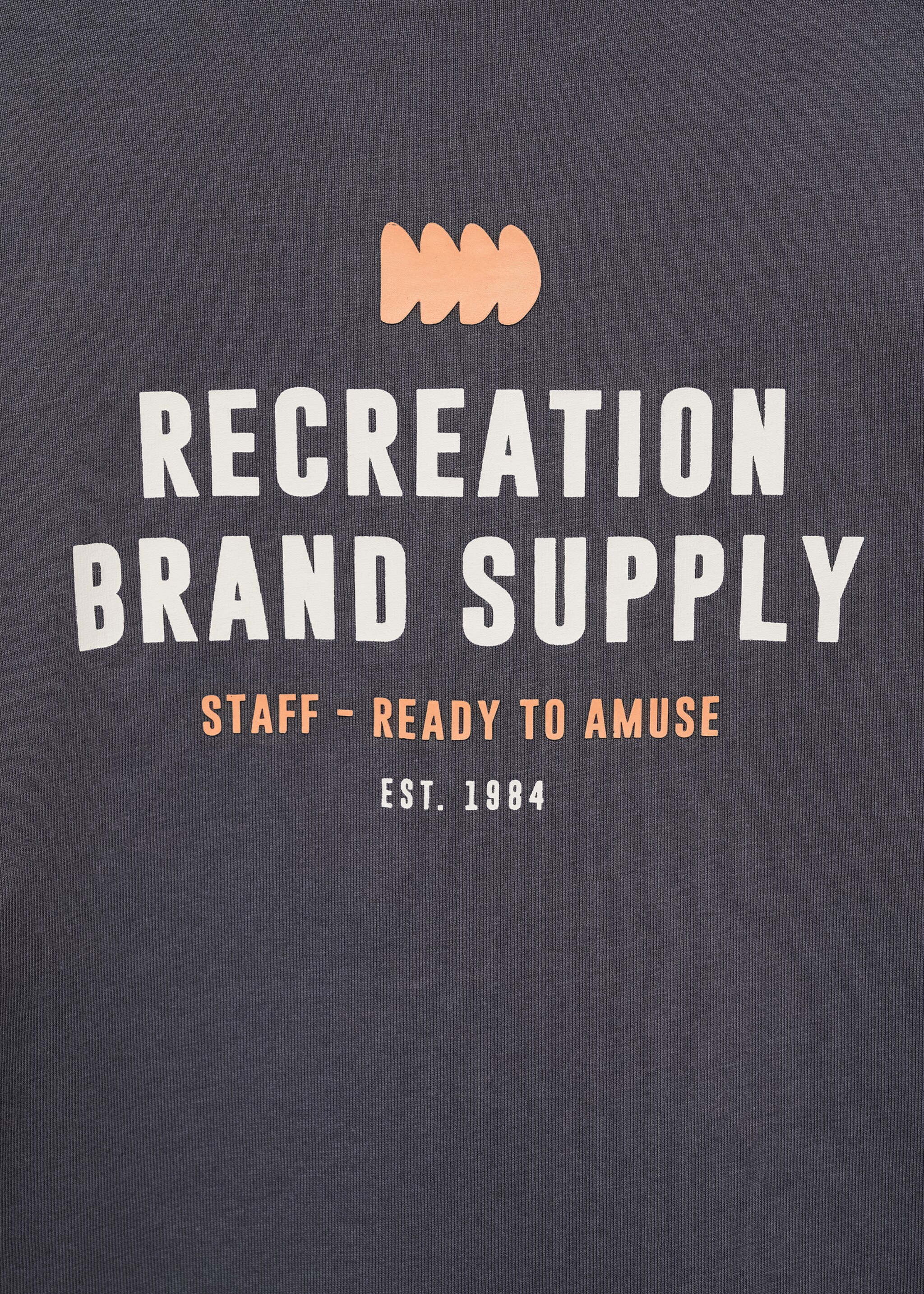 Printed cotton-blend T-shirt - Details of the article 0, Dark Grey. Ref: 87053285-00.