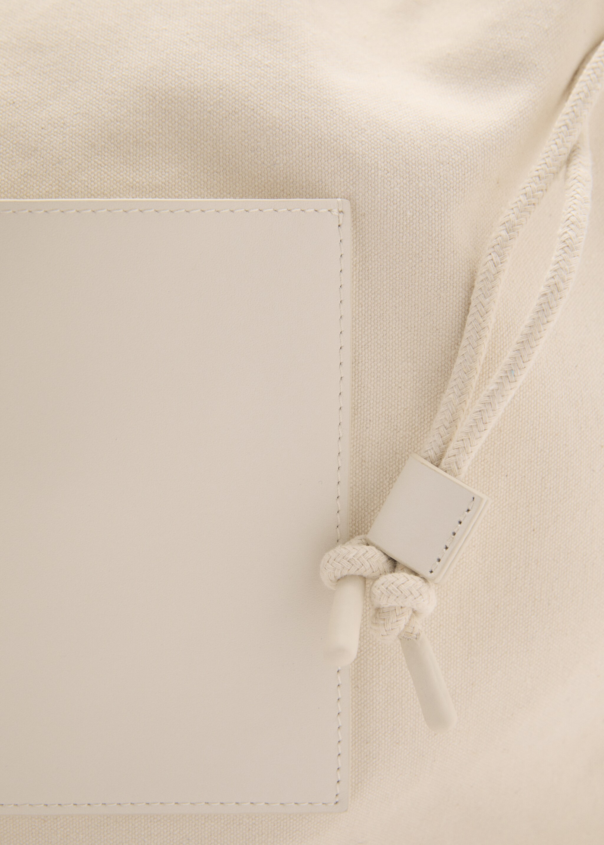 Bolso shopper mezcla piel - Detalle del artículo 1, Crudo. Ref: 87053294-00.