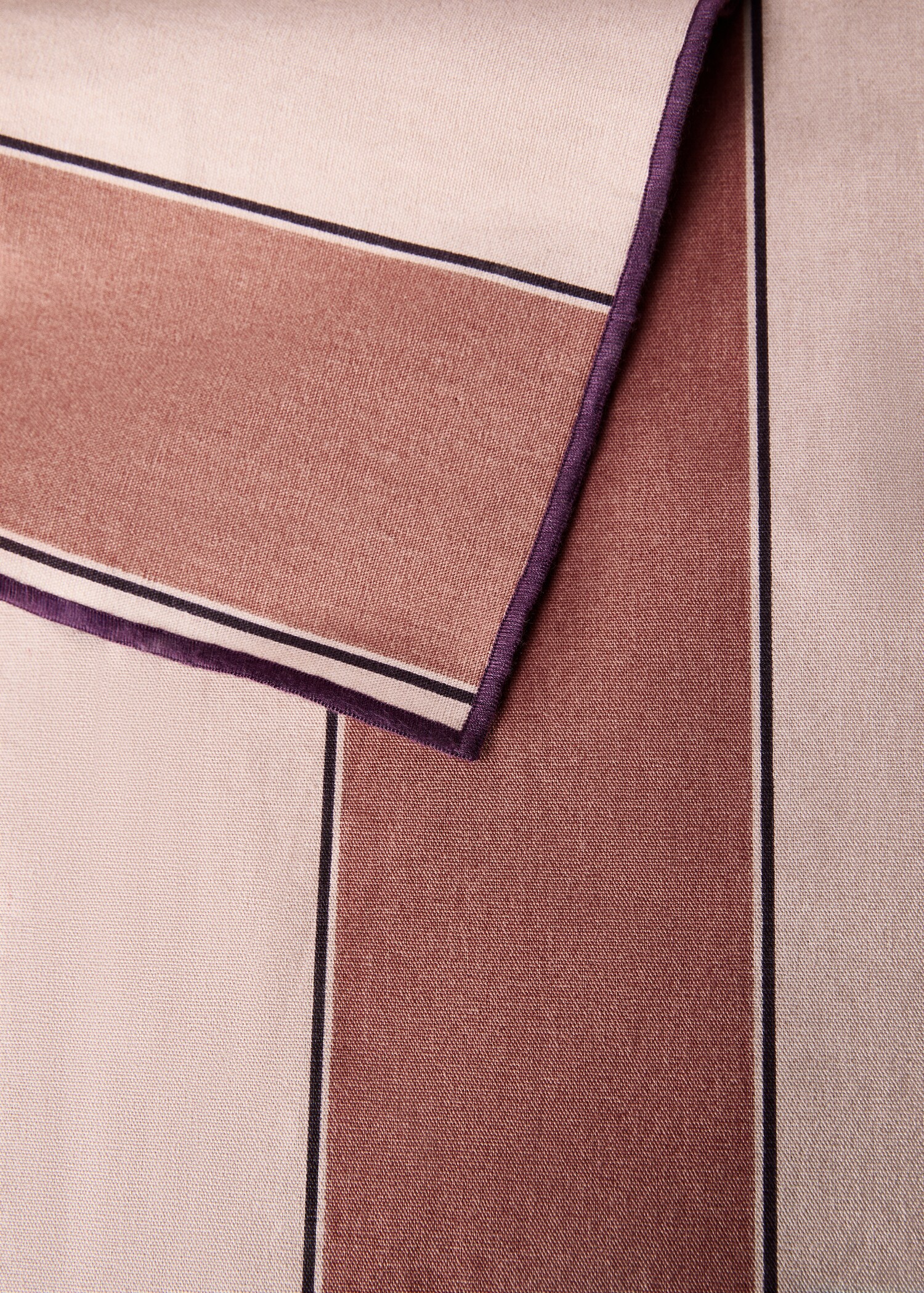 Βαμβακερό ριγέ τραπεζομάντιλο με ρητίνη για 2 έως 4 άτομα - Λεπτομέρεια του προϊόντος 2