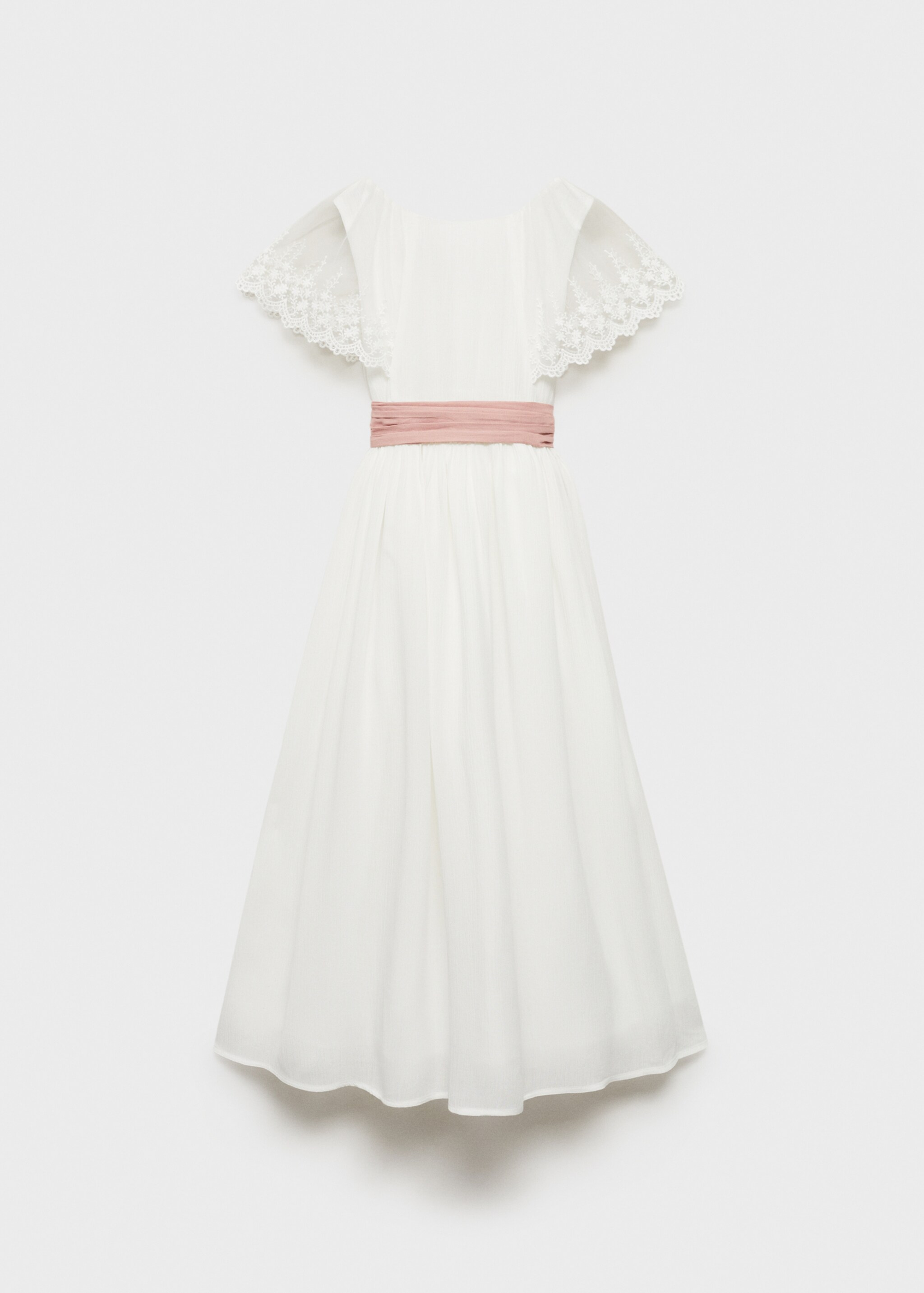 Vestit detall brodat - Article sense model, Blanc. Ref: 87053635-00.