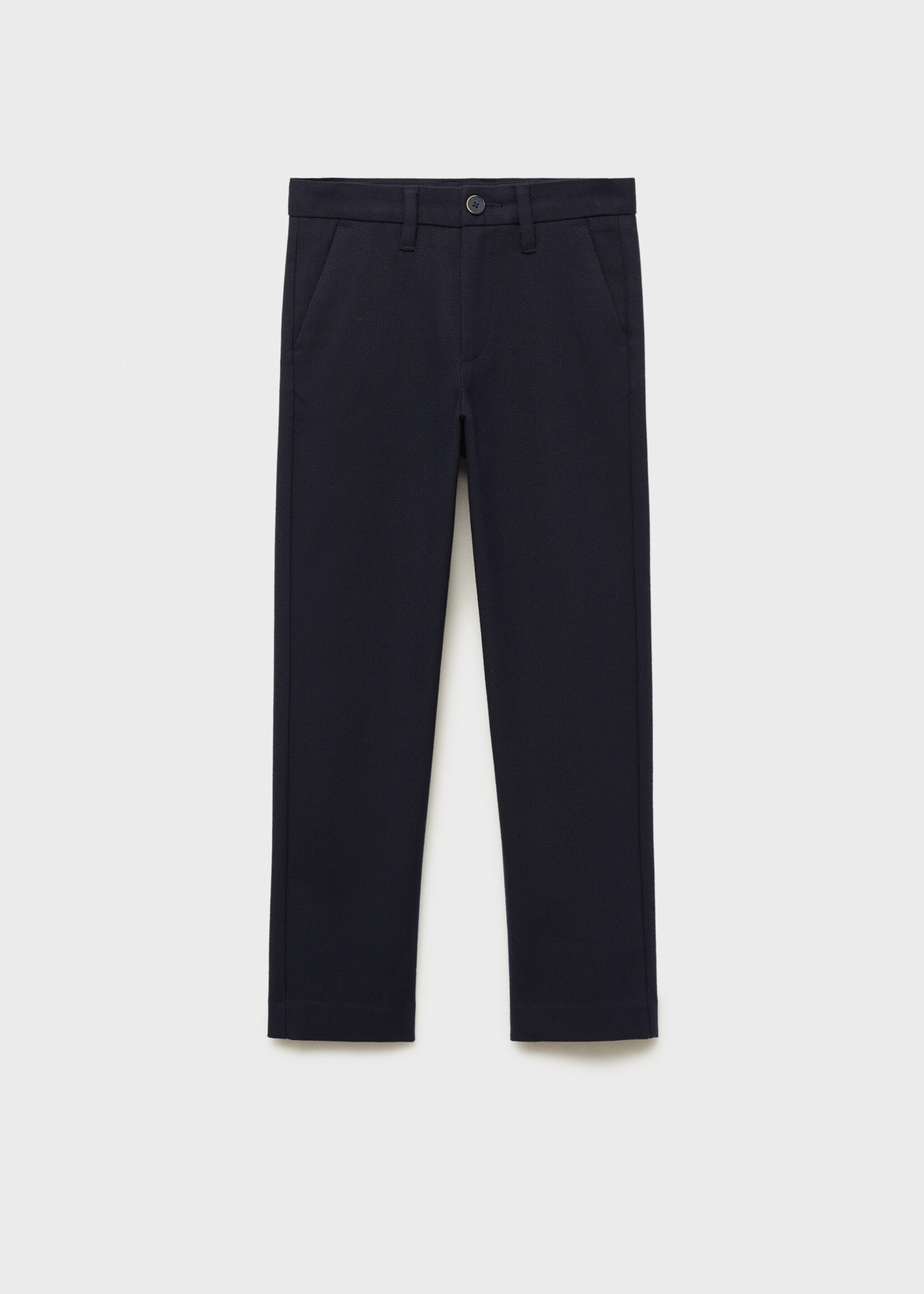 Cotton chinos - Article without model, Dark Navy. Ref: 87053636-00.