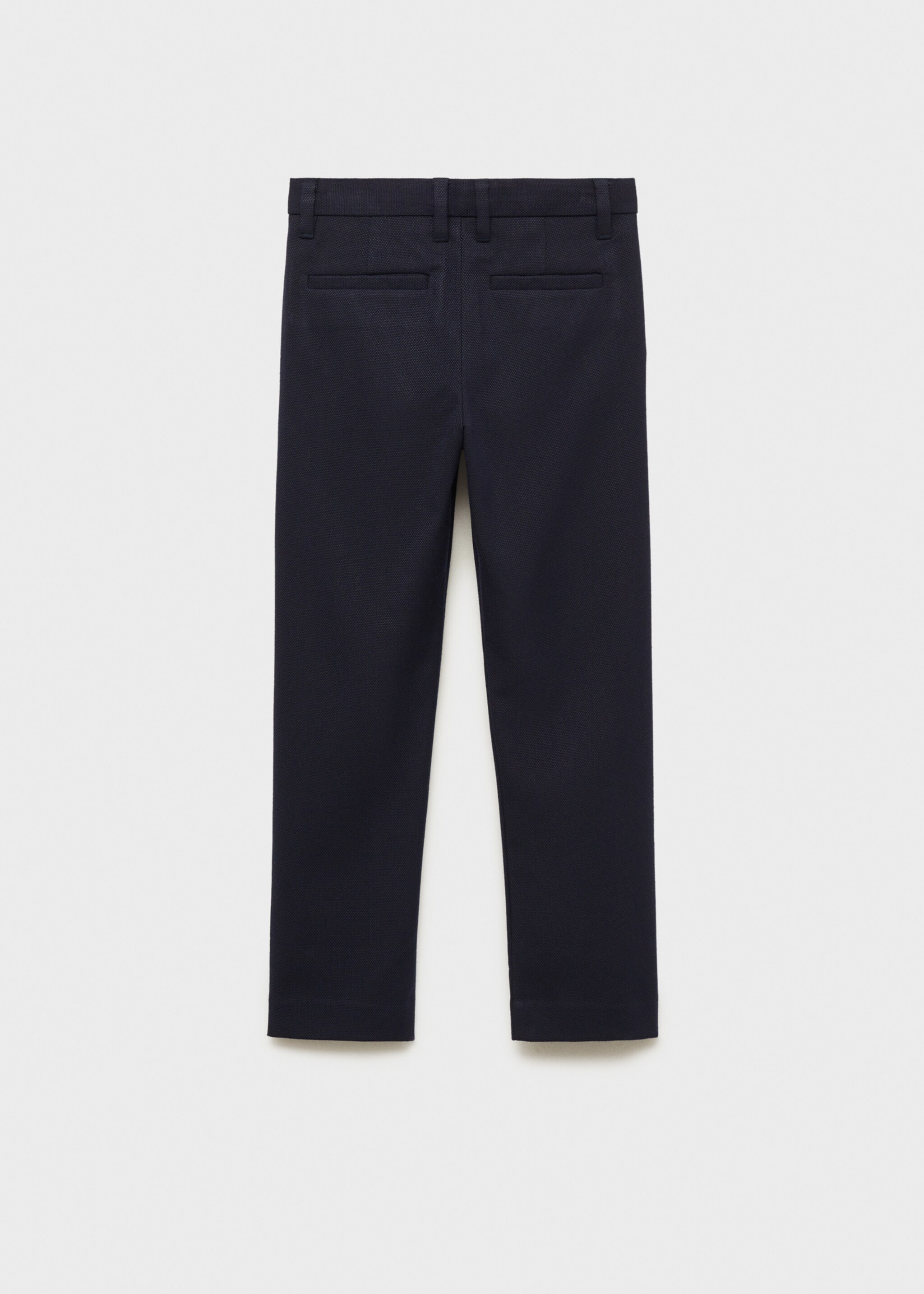 Cotton chinos - Reverse of the article, Dark Navy. Ref: 87053636-00.