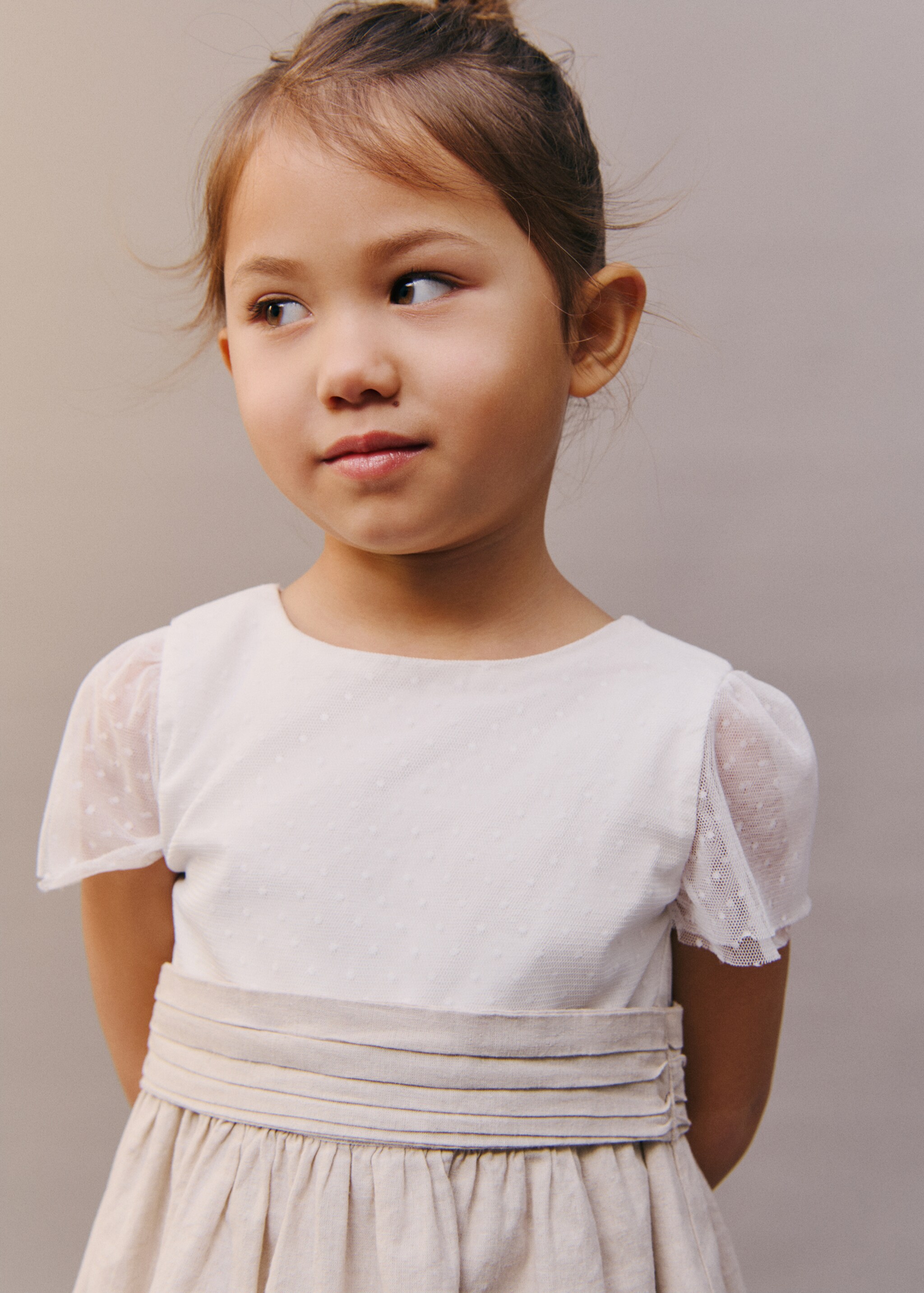 Robe jupe contrastante - Détail de l'article 6, Blanc. Ref: 87053638-00.