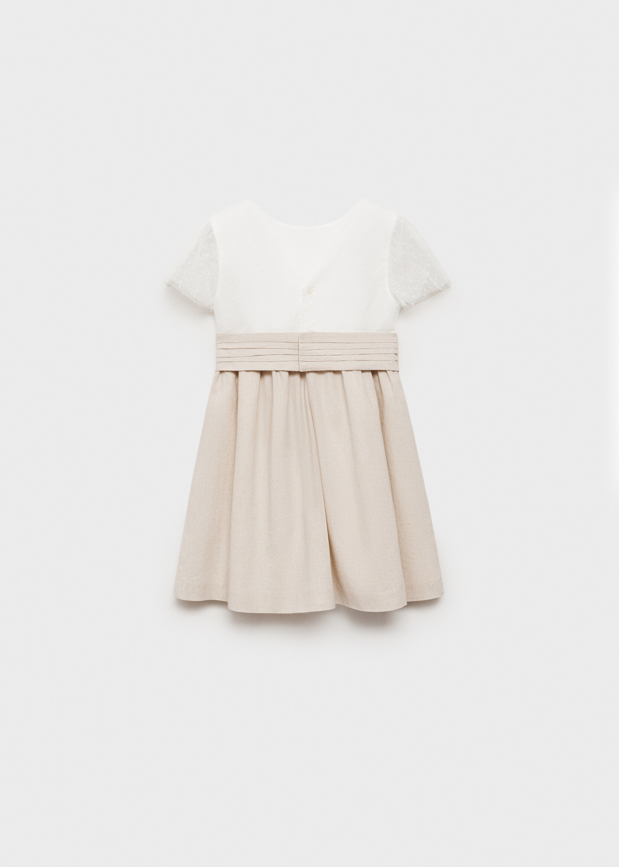 Robe jupe contrastante - Verso de l’article, Blanc. Ref: 87053638-00.