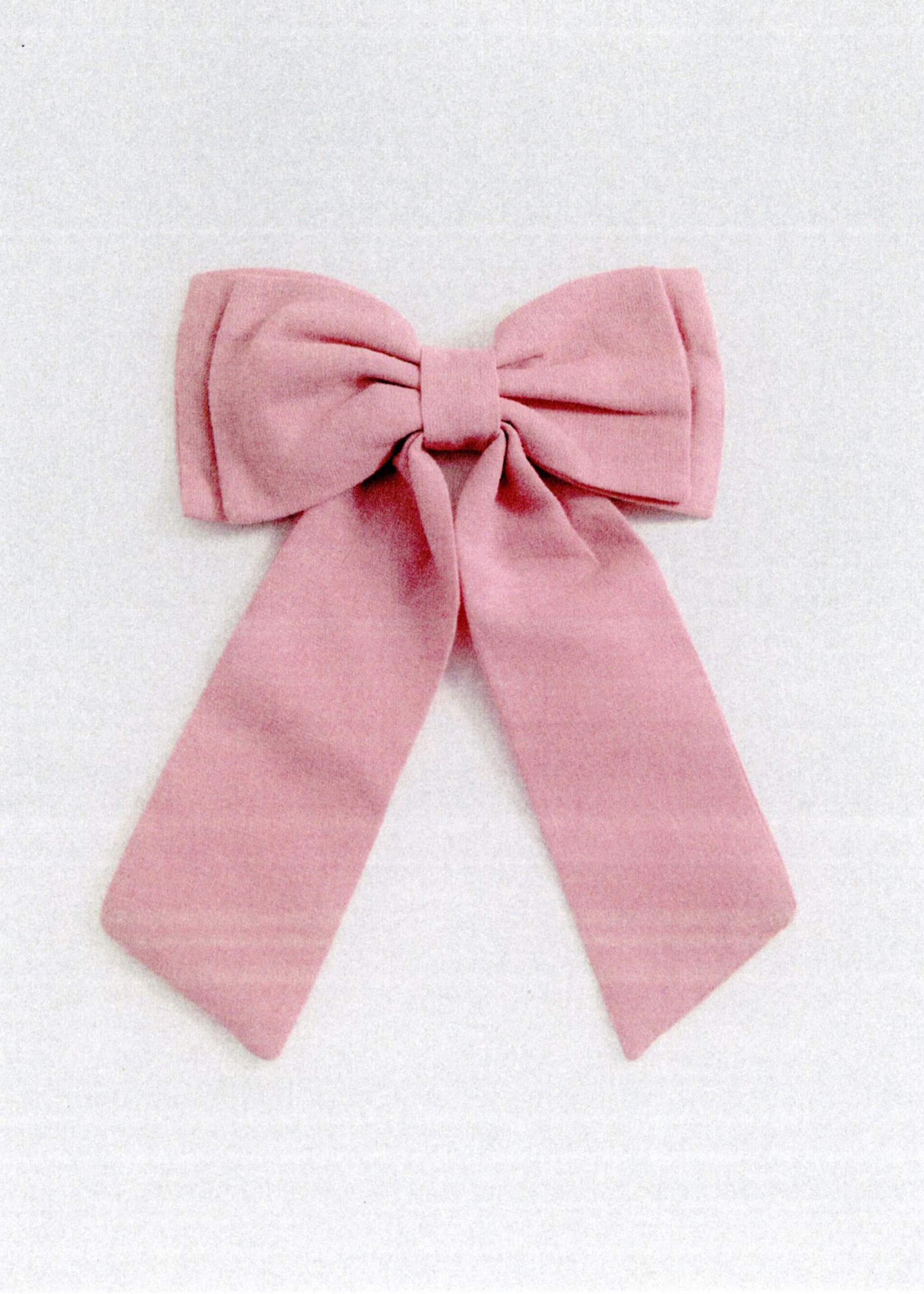 Bow hairclip - Details of the article 5, Pale Pink. Ref: 87053640-00.