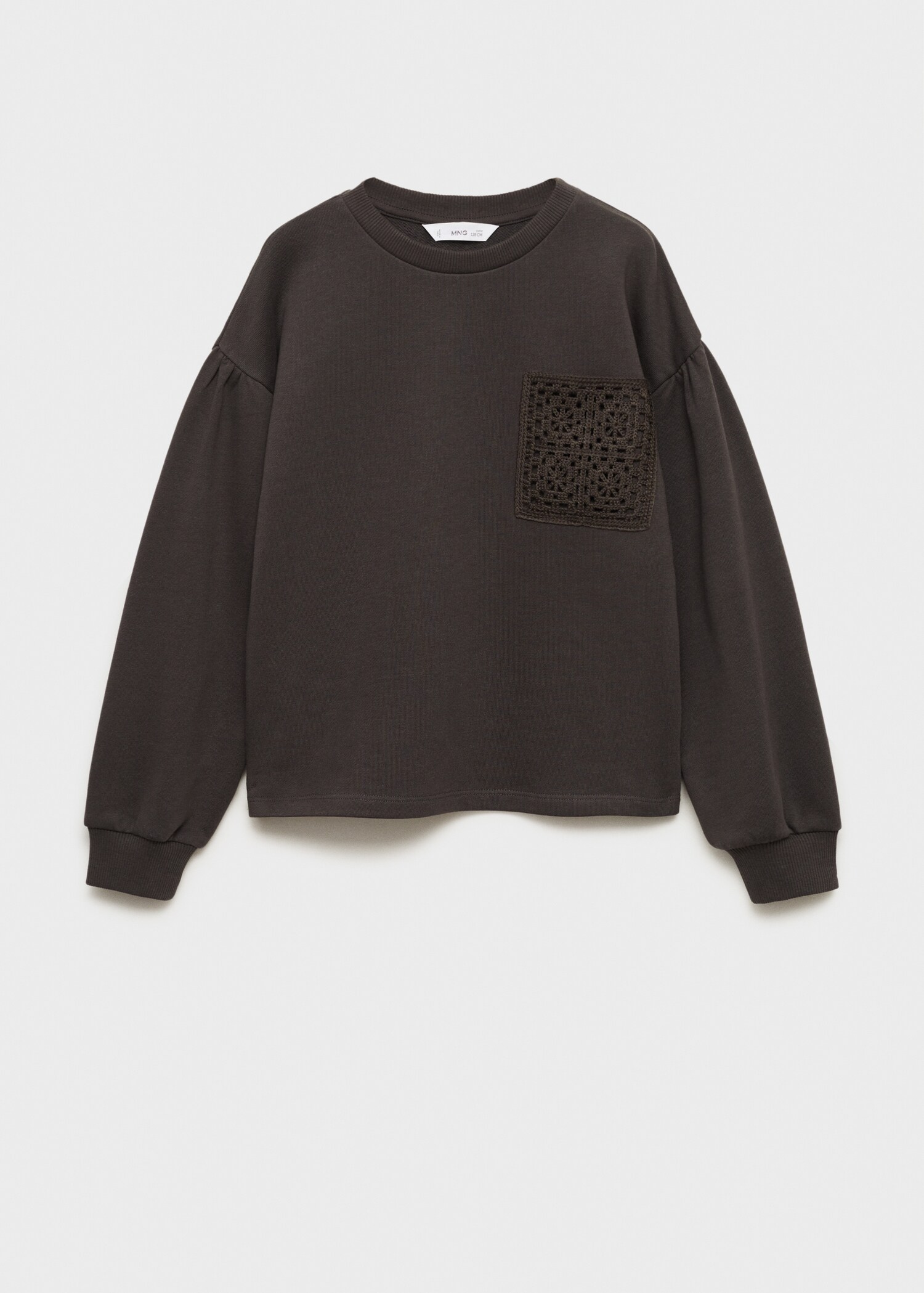 Crochet detail sweatshirt - Article without model