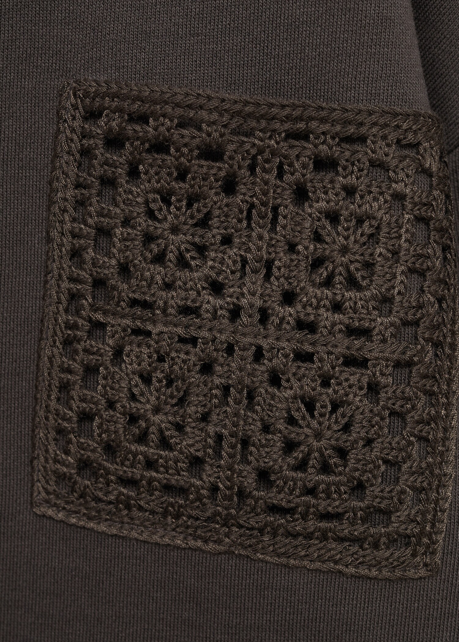 Crochet detail sweatshirt - Details of the article 8