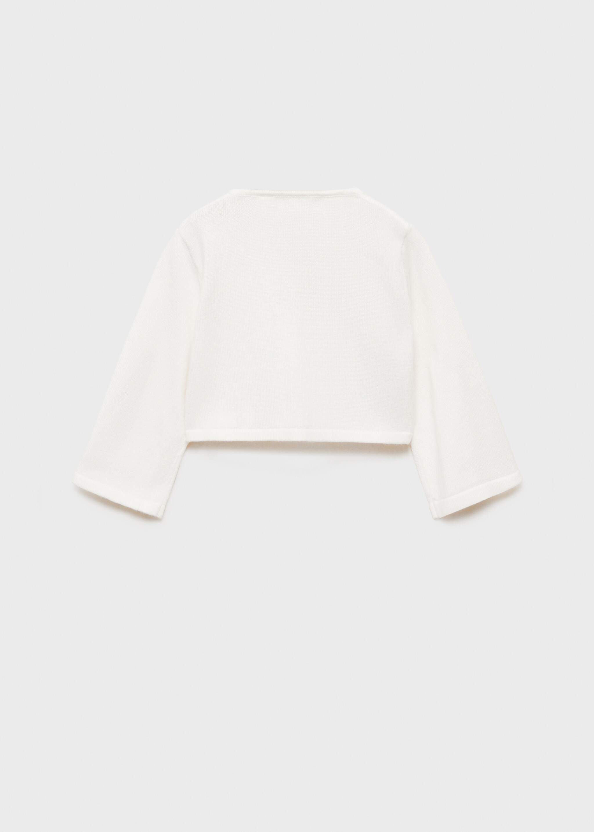 Càrdigan punt detalls calats - Revers de l'article, Blanc trencat. Ref: 87053648-00.