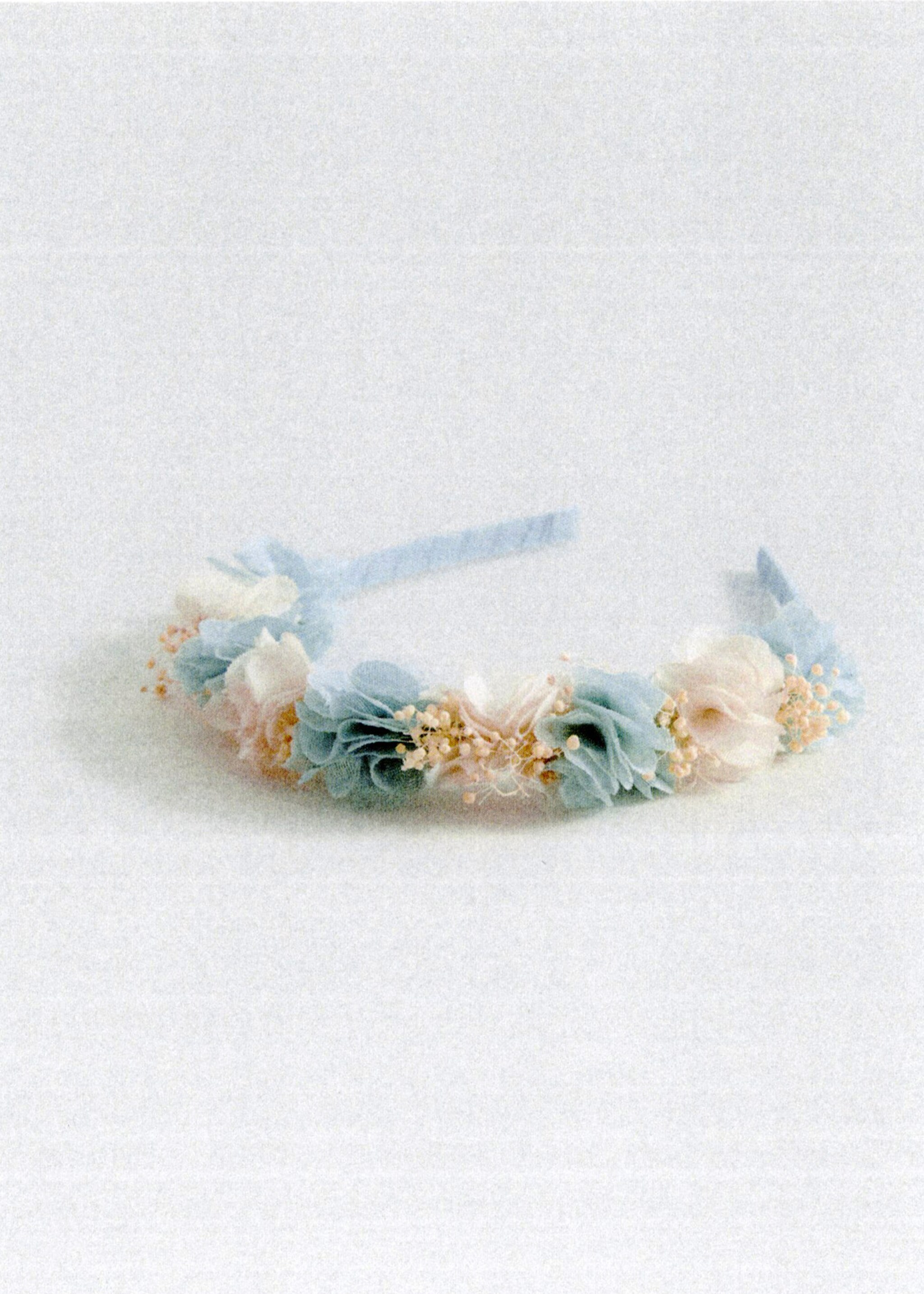 Flower hairband - Details of the article 5, Aqua Green. Ref: 87053650-00.