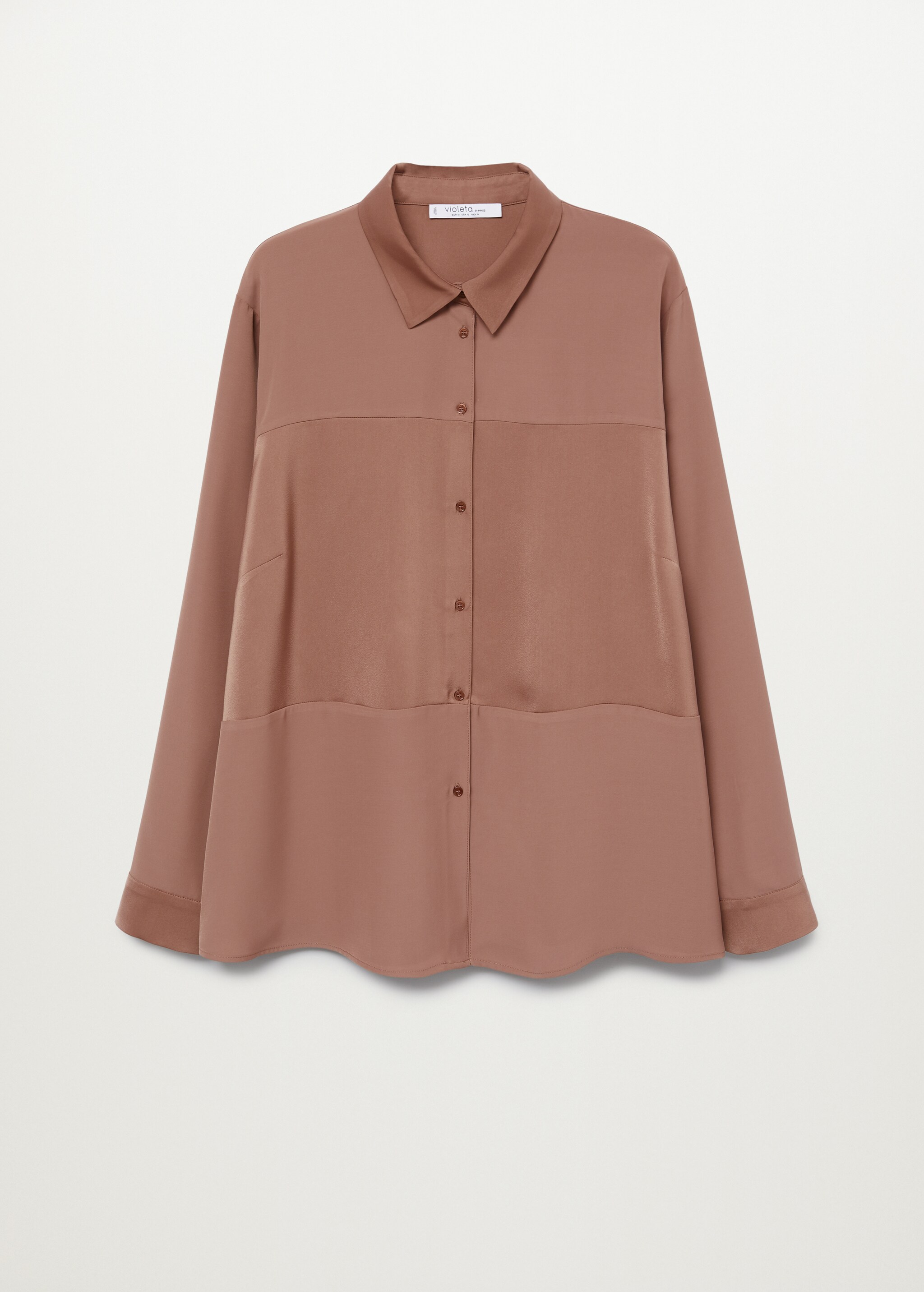 Blusa fluida combinada - Artículo sin modelo