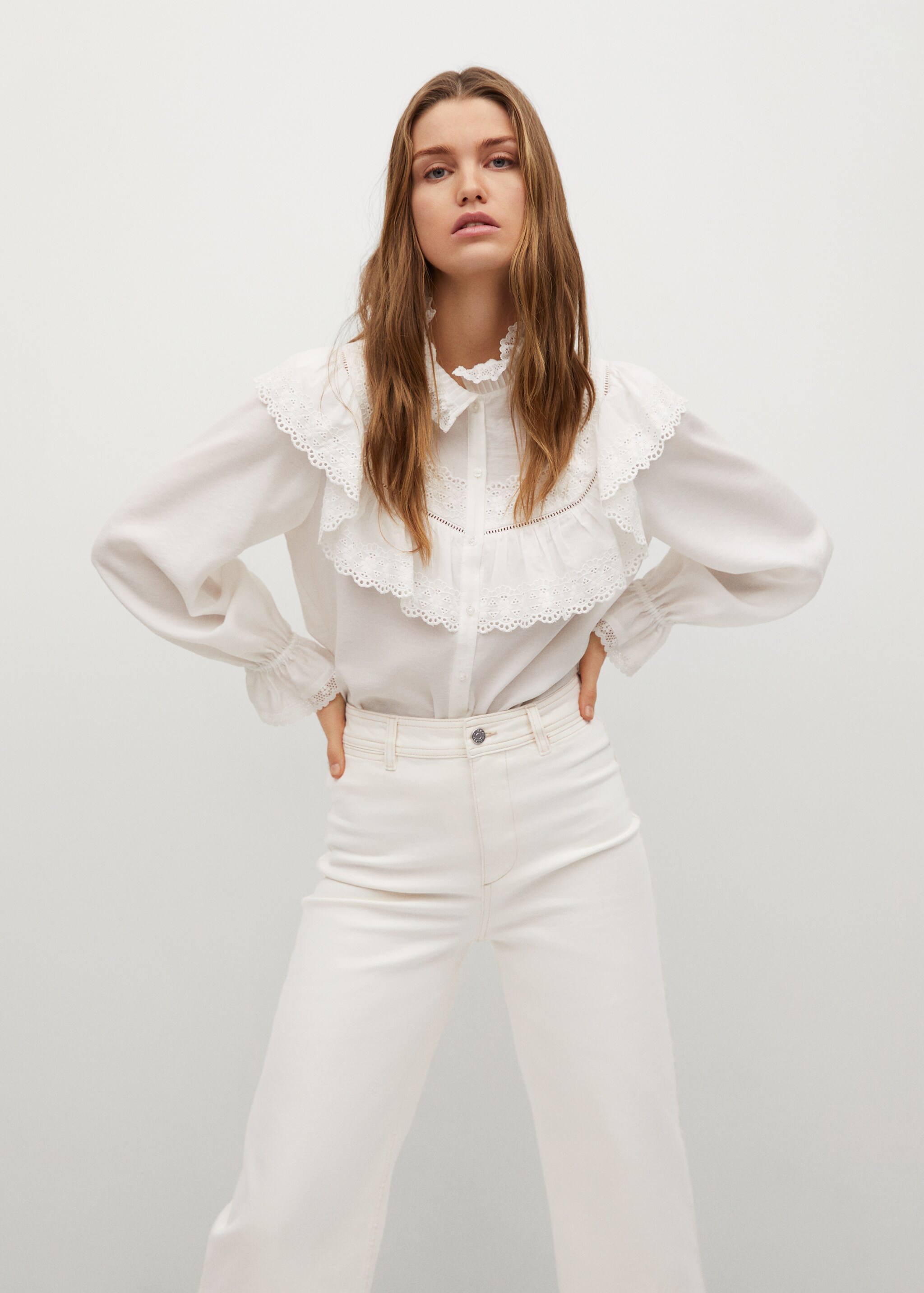 Džíny culottes s vysokým pasem - Detail zboží 2