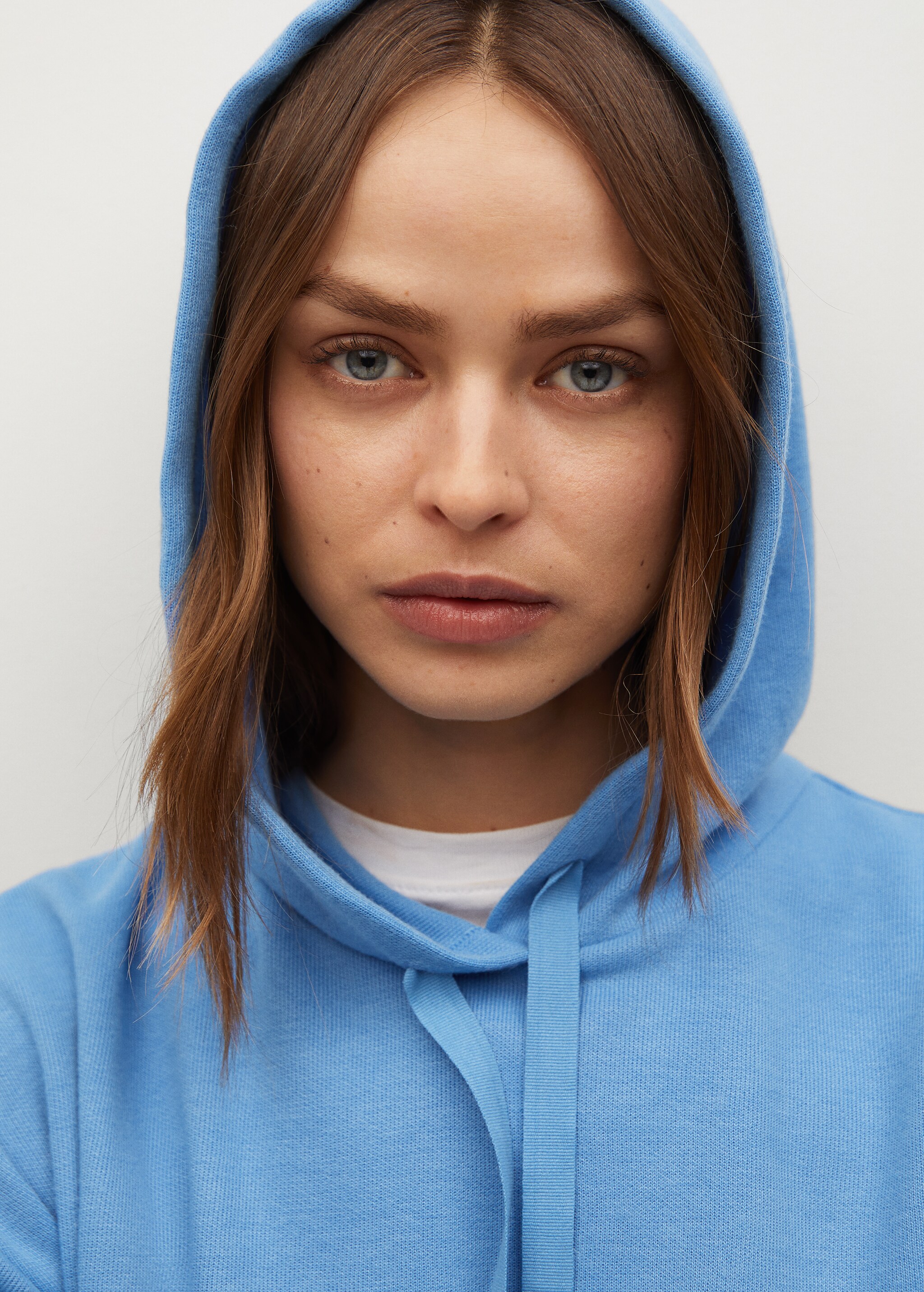Hooded knit sweatshirt - Details of the article 1