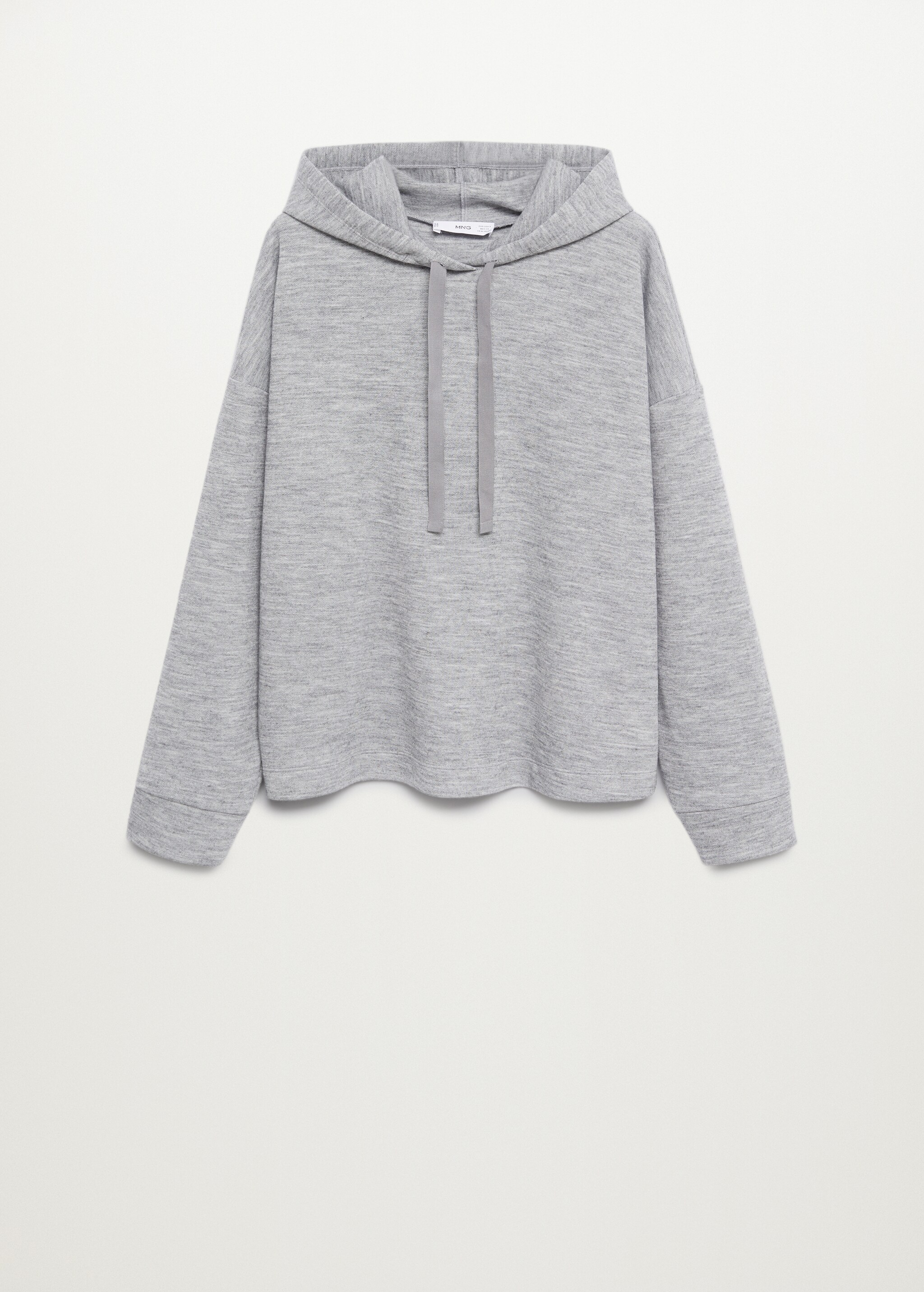 Hooded knit sweatshirt - Article without model