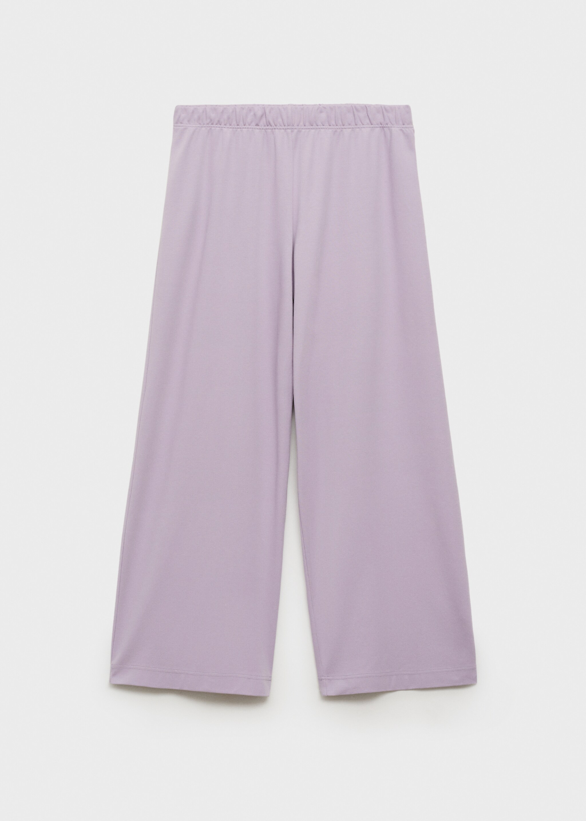 Plain cotton pyjama trousers - Article without model, Lavender. Ref: 87054073-00.