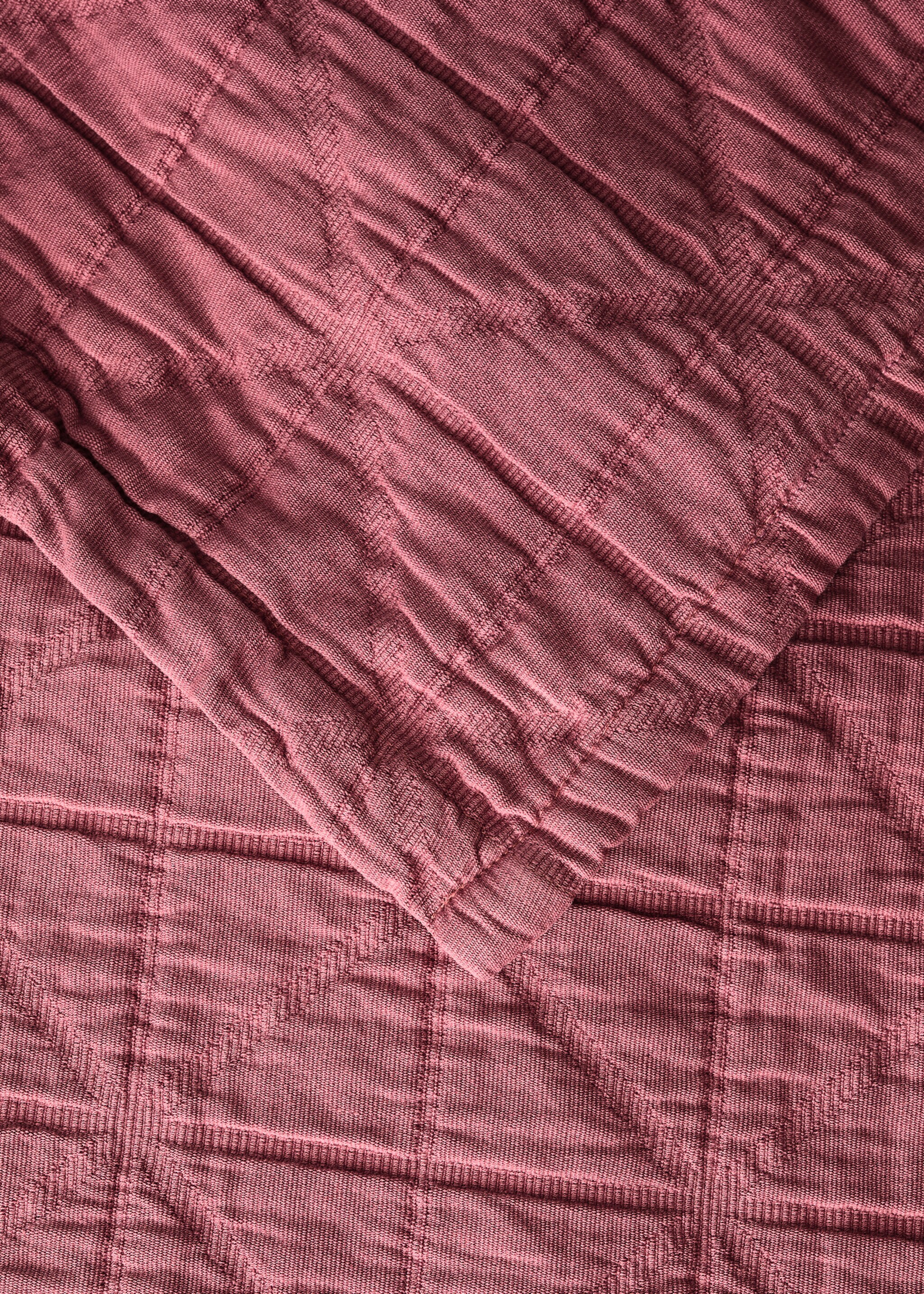 Couvre-lit enfant coton garment-dyed jacquard losanges lit 90/105 cm - Détail de l'article 1, Rose. Ref: 87054083-00.