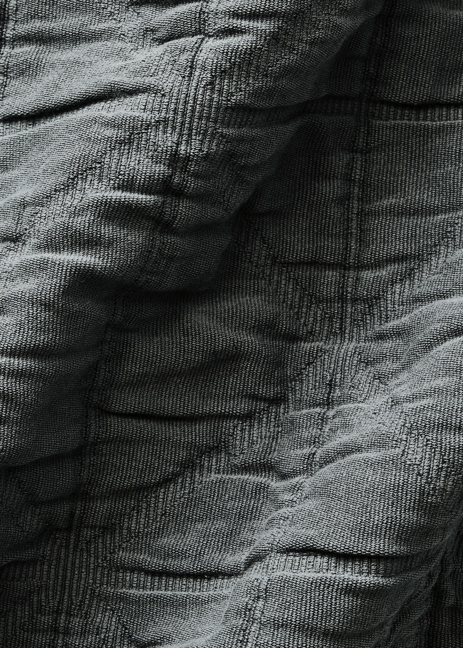 Couvre-lit enfant coton garment-dyed jacquard losanges lit 90/105 cm - Détail de l'article 1