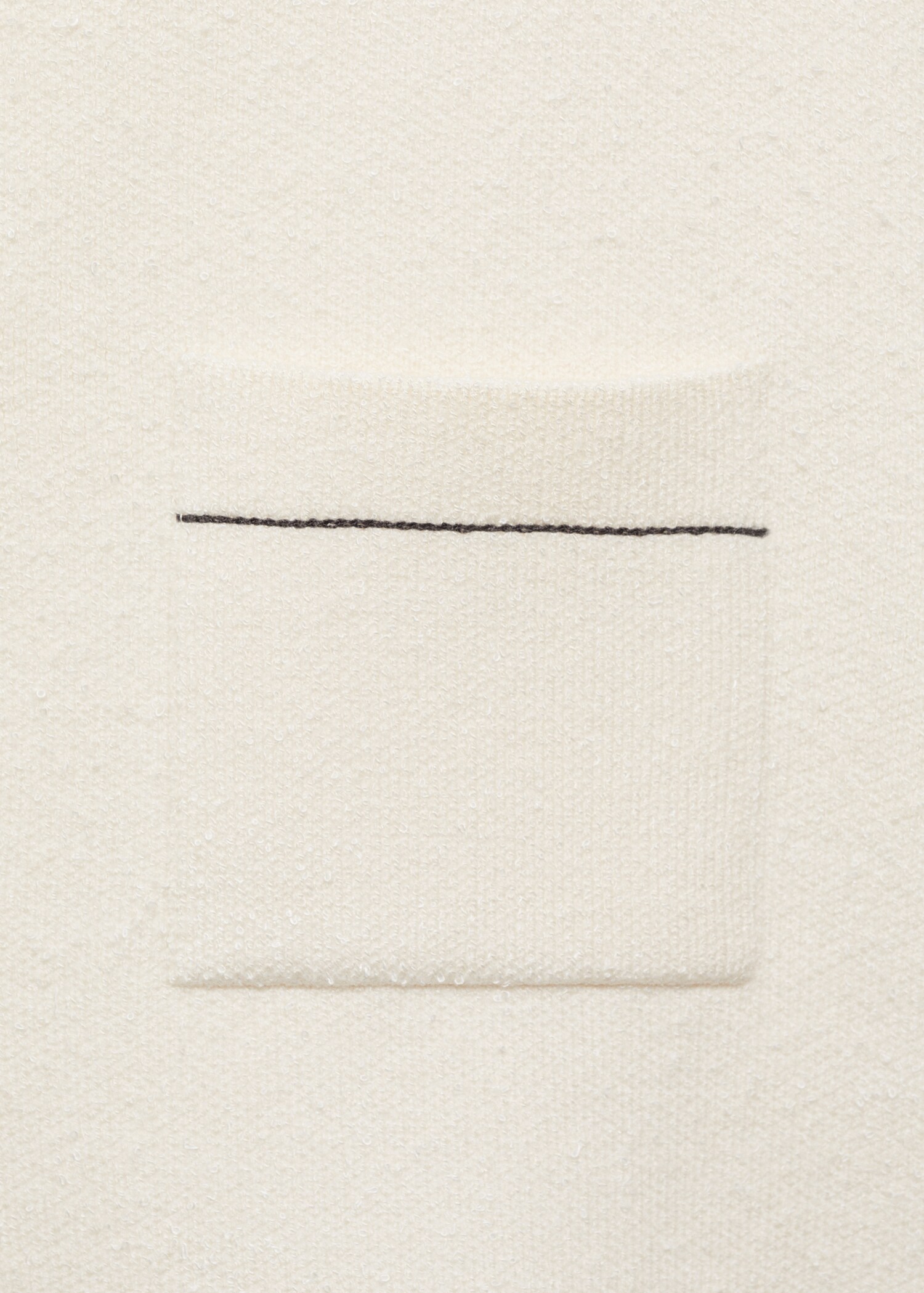 Cropped cardigan with contrasting trim - Details of the article 0