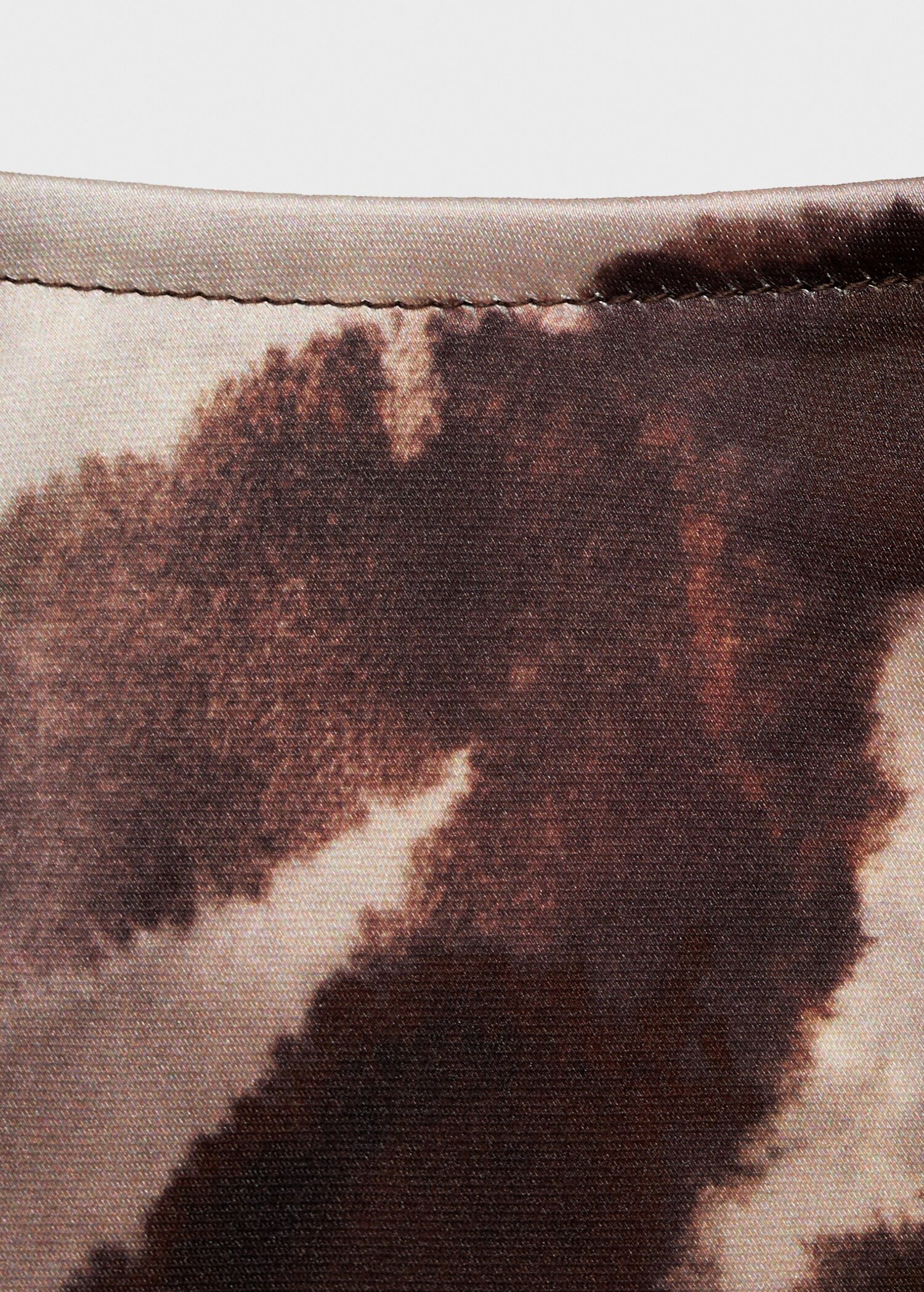 Long satin zebra skirt - Details of the article 8